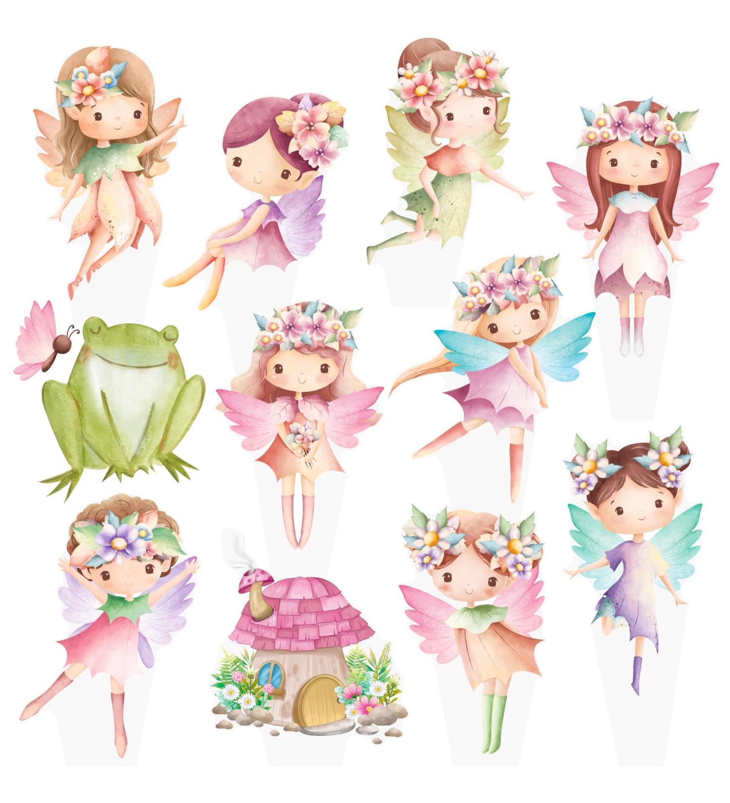 Fairy Cupcake Toppers 48Pcs Fairy First Birthday Party Decorations Fairy Garden Party Cupcake Picks Fairy Cake Decorations Fairy Baby Shower Decorations Supplies - Buy Online on GoSupps.com