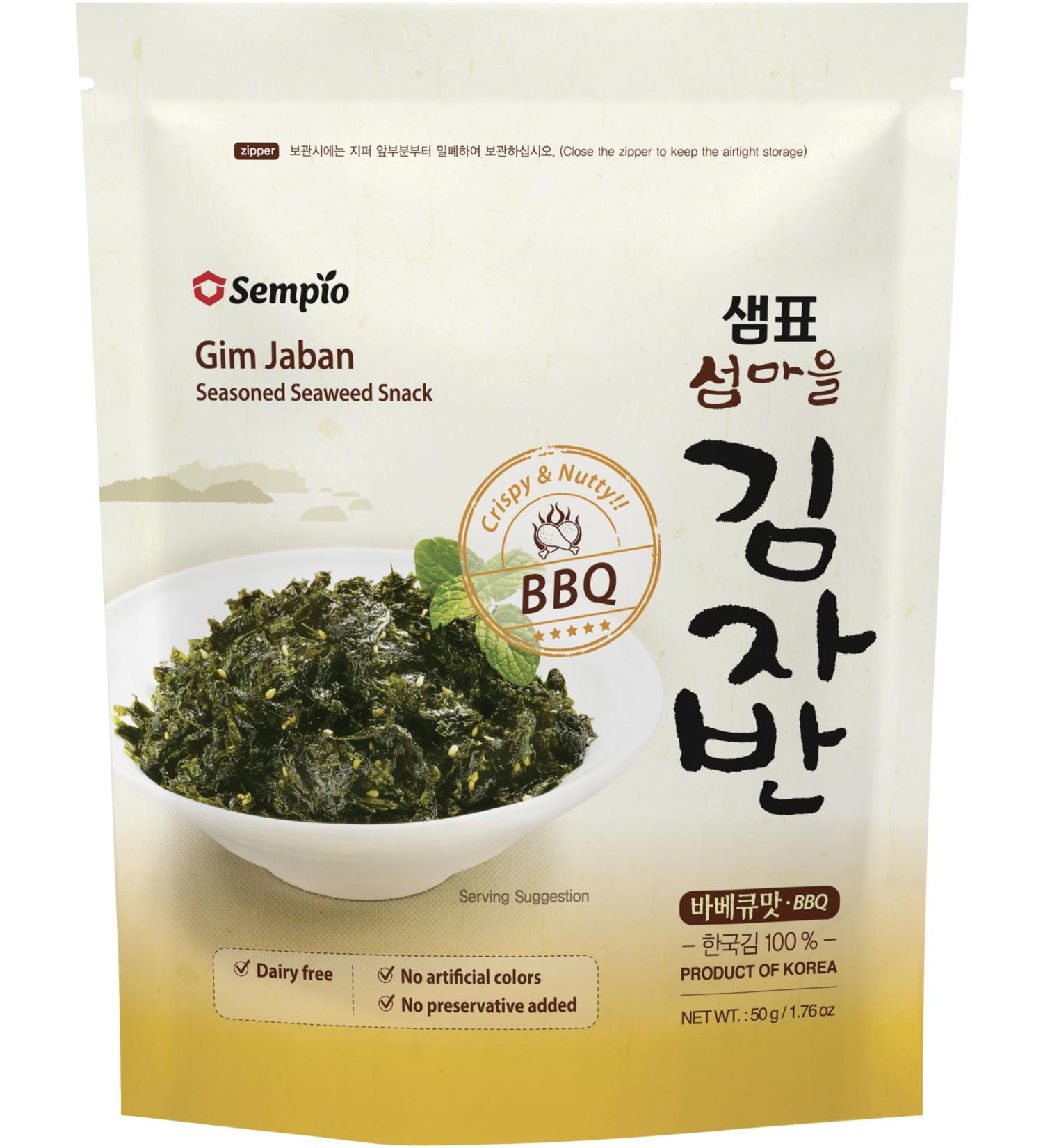 KIMJABAN Saveur BBQ : Feuilles d'Algues Grill es minc es - Sempio 50g - Buy Online on GoSupps.com