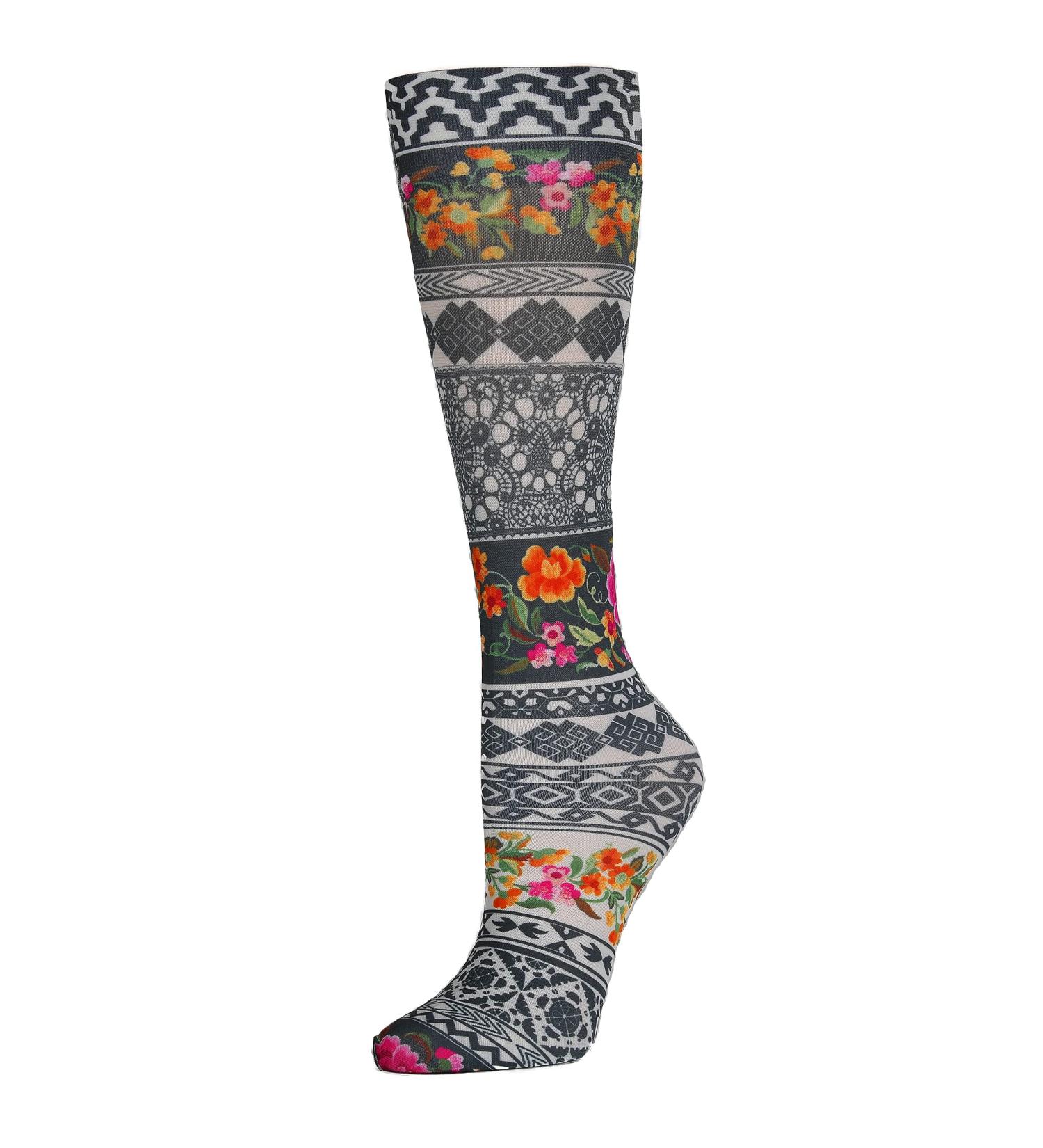 Celeste Stein Therapeutic Graduated Compression Socks Nan 8-15 mmHg Queen Plus Calf
