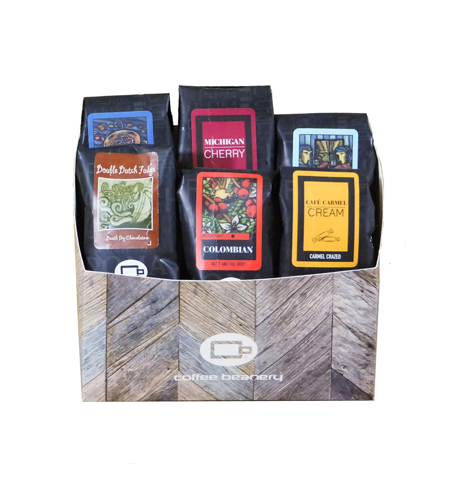 Sampler Coffee Variety Pack - 6 1.75oz Try-Me-Size One Pot Samplers | 100% Specialty Arabica Coffee - Buy Online on GoSupps.com