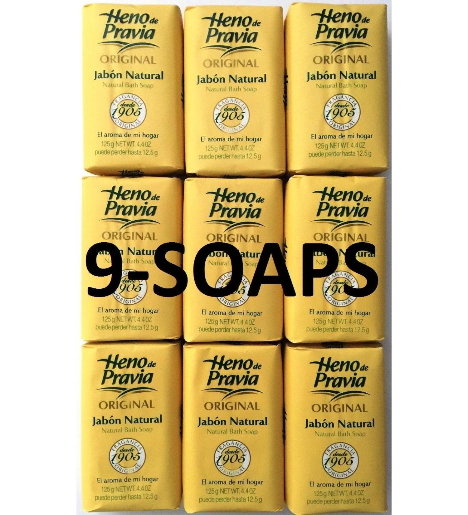 Heno De Pravia Original Soap - Large 4.4 oz (9 Pack) | International Shipping Available - Buy Online on GoSupps.com