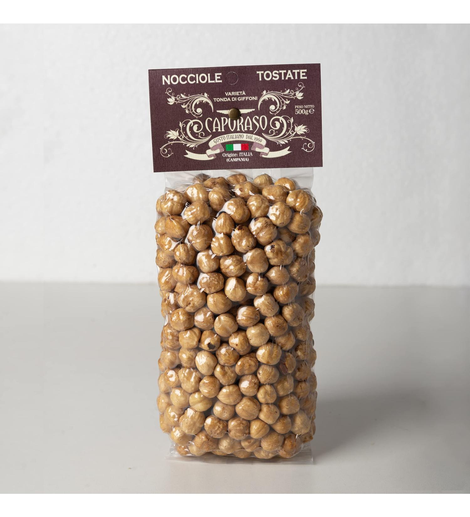  Caporaso dal 1960 Giffoni Natural Dried Fruits Round Roasted Hazelnuts (500 Grams) - Buy Online on GoSupps.com