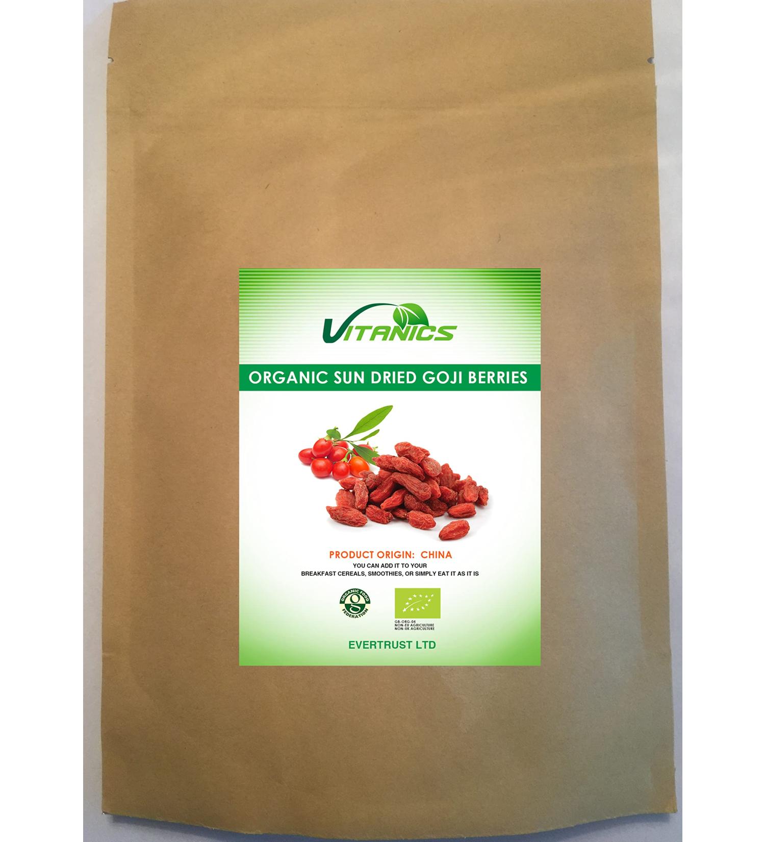 Vitanics Organic Sun-Dried Goji Berries (400g)