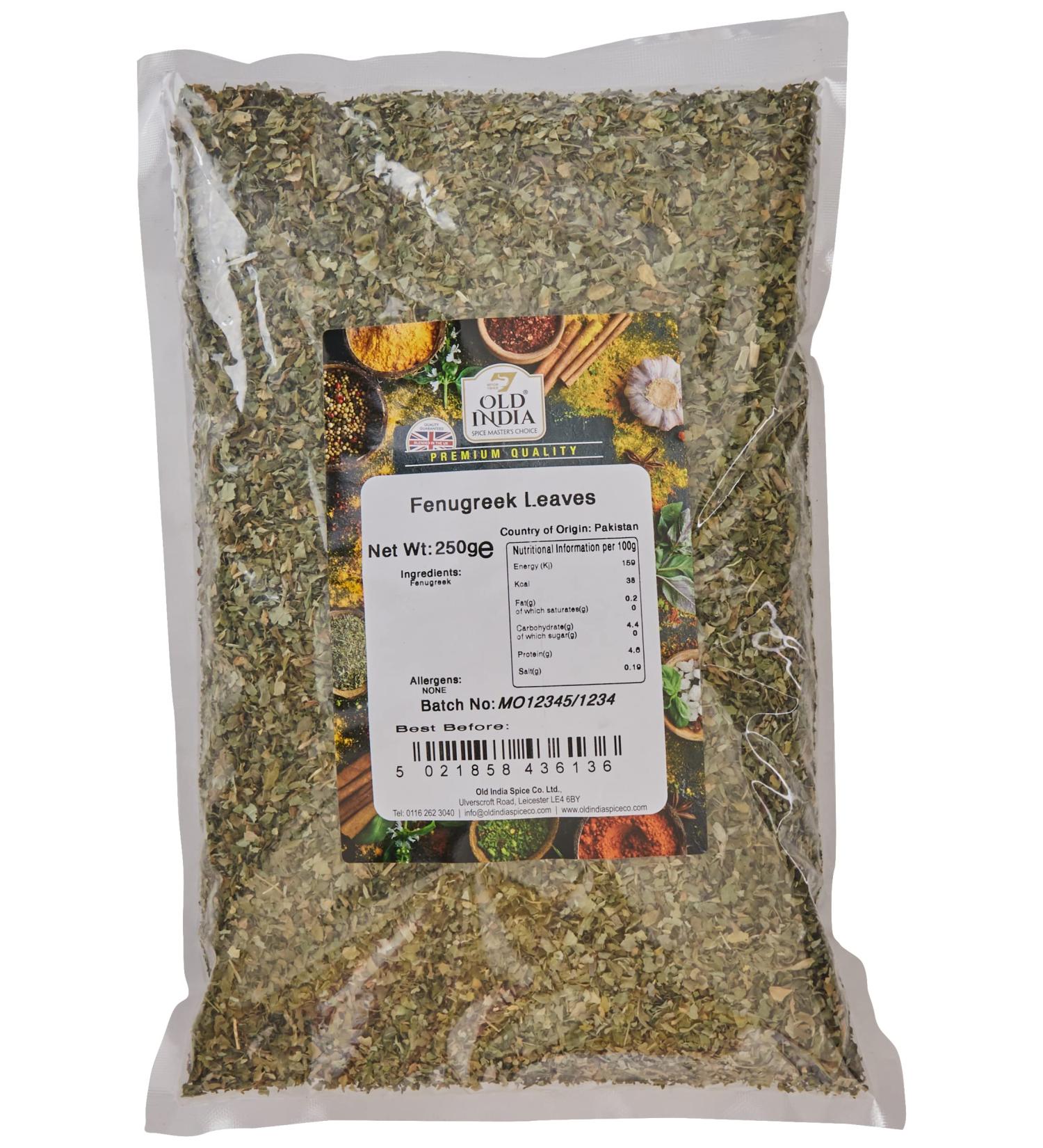 Old India Fenugreek Leaves 250g - Premium Quality (Pack of 1) - Buy Online on GoSupps.com