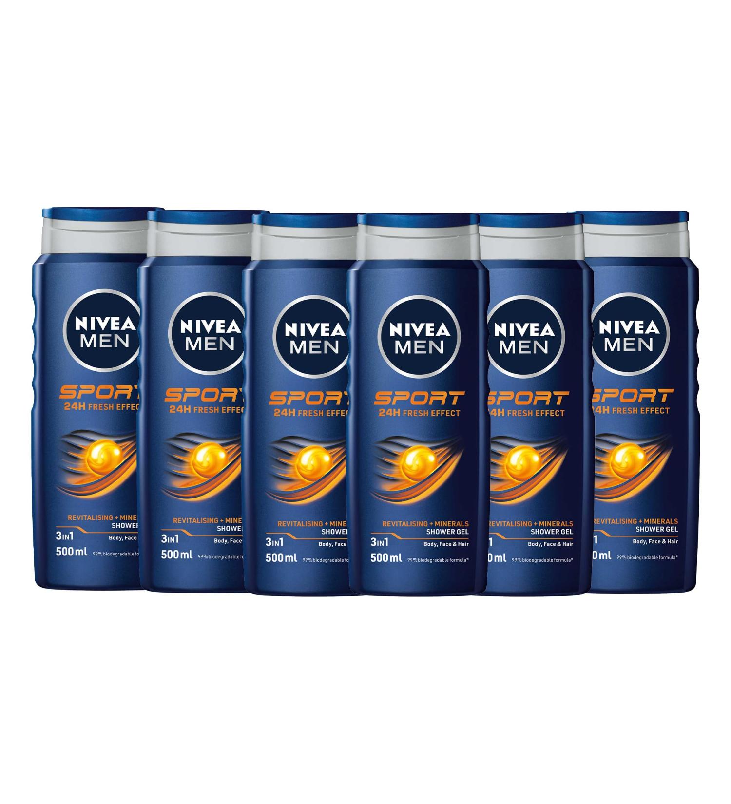 BEIERSDORF NV Nivea Men Sport Shower Gel 12x500ml - Buy Online on GoSupps.com