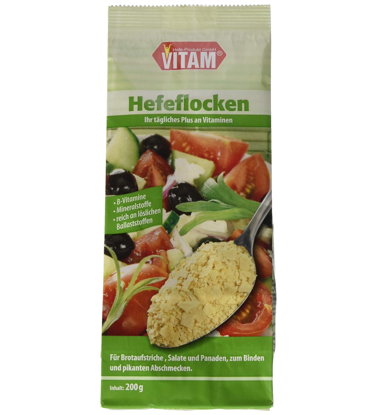 VITAM Yeast Flakes - Low Sodium (200g) | Nutritional Flavor Boost for Healthy Meals - International Shipping Available - Buy Online on GoSupps.com