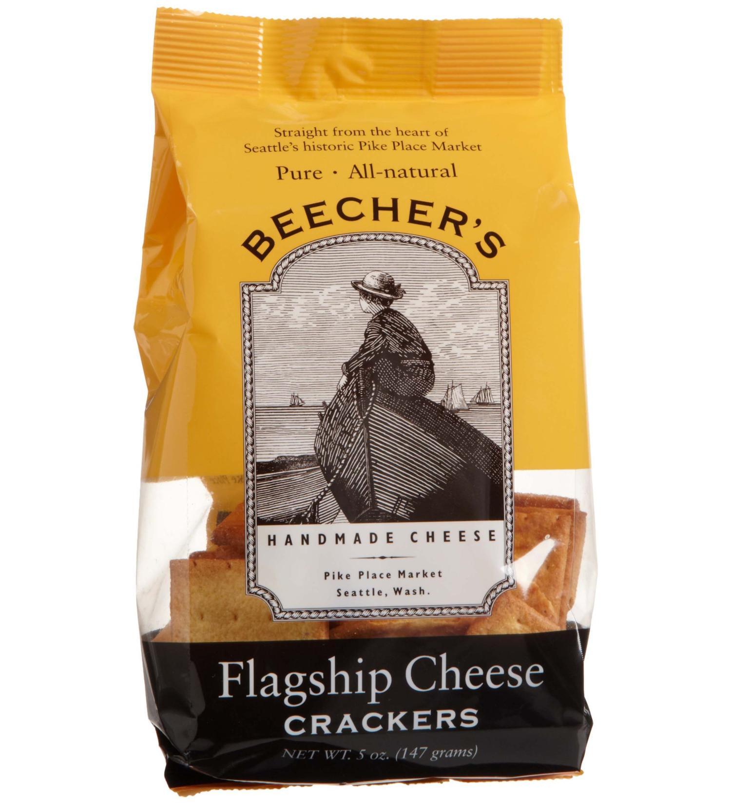 Beecher's Flagship Cheese Crackers 5 oz - Artisanal Cheese Snack - Buy Online on GoSupps.com