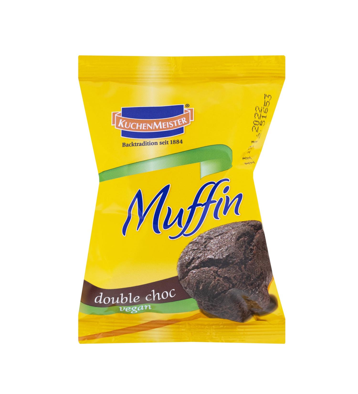 Double Choc Vegan Chocolate Muffins 12 Pack (75g Each) | Perfect On-the-Go Snack Cake Master - Buy Online on GoSupps.com