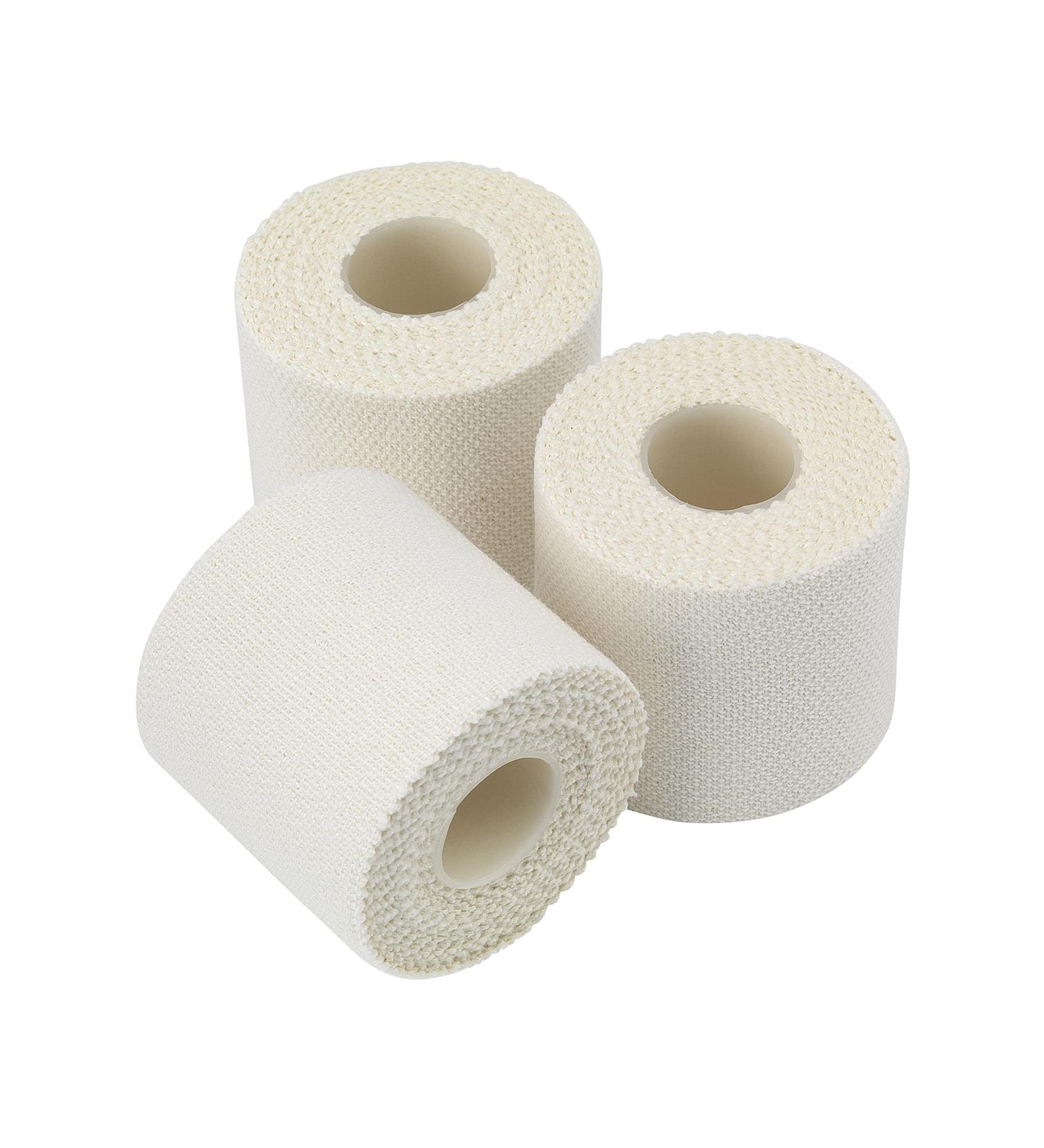 HypaBand EAB First Aid Tape Medium (5 cm x 4.5 m) for Sports Support Strapping and Dressings - Pack of 3 Rolls White Medium (5cm) Pack of 3 - Buy Online on GoSupps.com