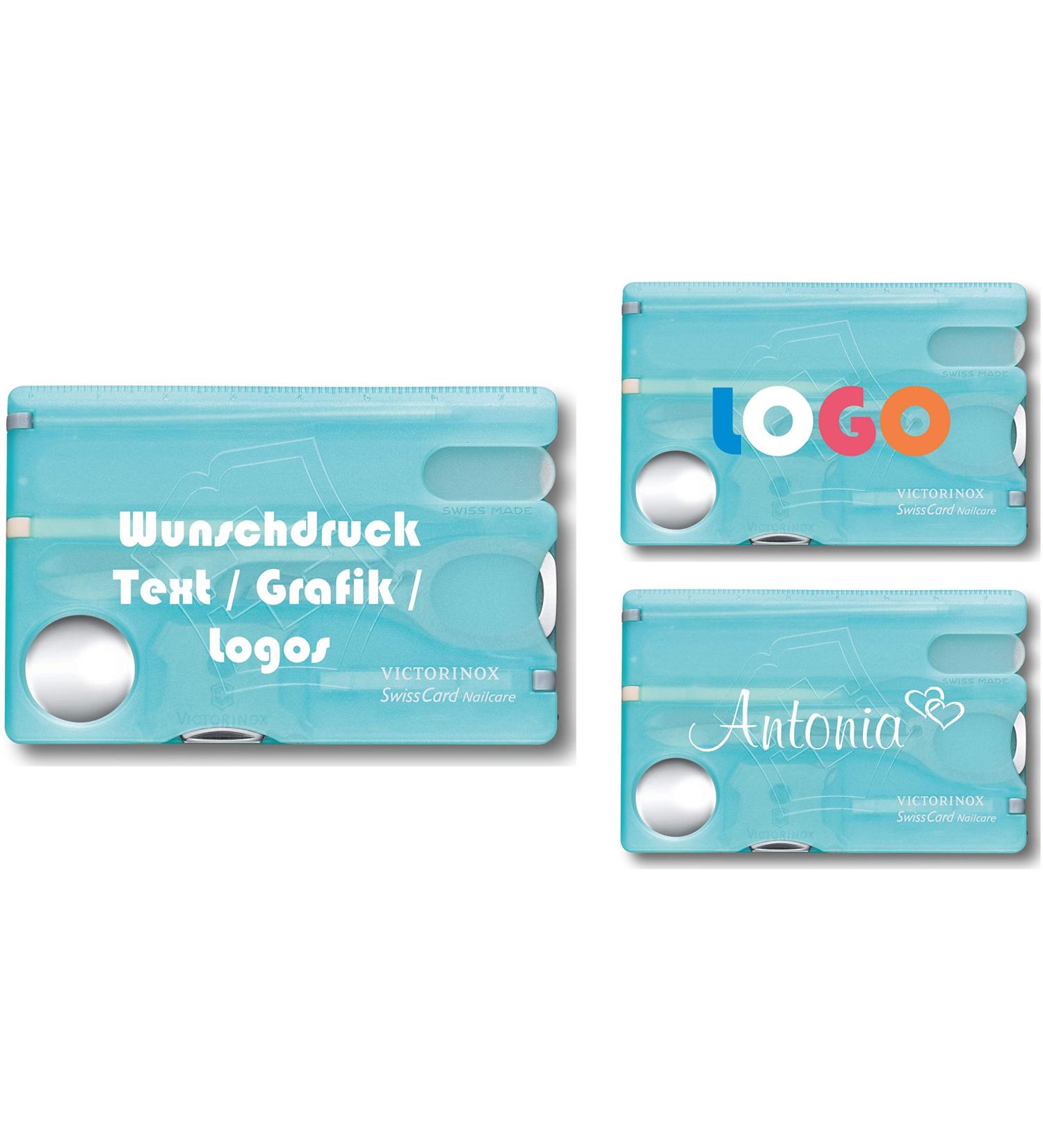 Personalized Victorinox Swiss Card Nailcare - 13 Function Swiss Pocket Knife Gift for Women | Perfect Birthday Gifts - Buy Online on GoSupps.com