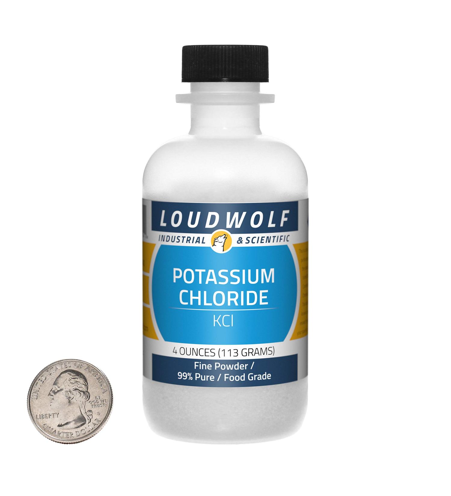 Potassium Chloride / 4 Ounce Bottle / 99% Pure Food Grade/Fine Powder - Buy Online on GoSupps.com