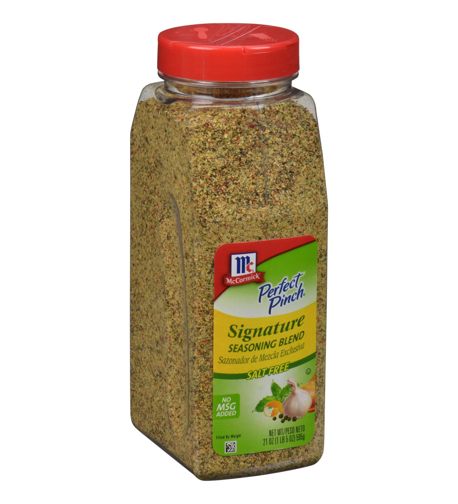 McCormick Perfect Pinch Signature Salt Free Seasoning 21 oz - 14 Premium Herbs & Spices - 1.31 lb Container - Buy Online on GoSupps.com