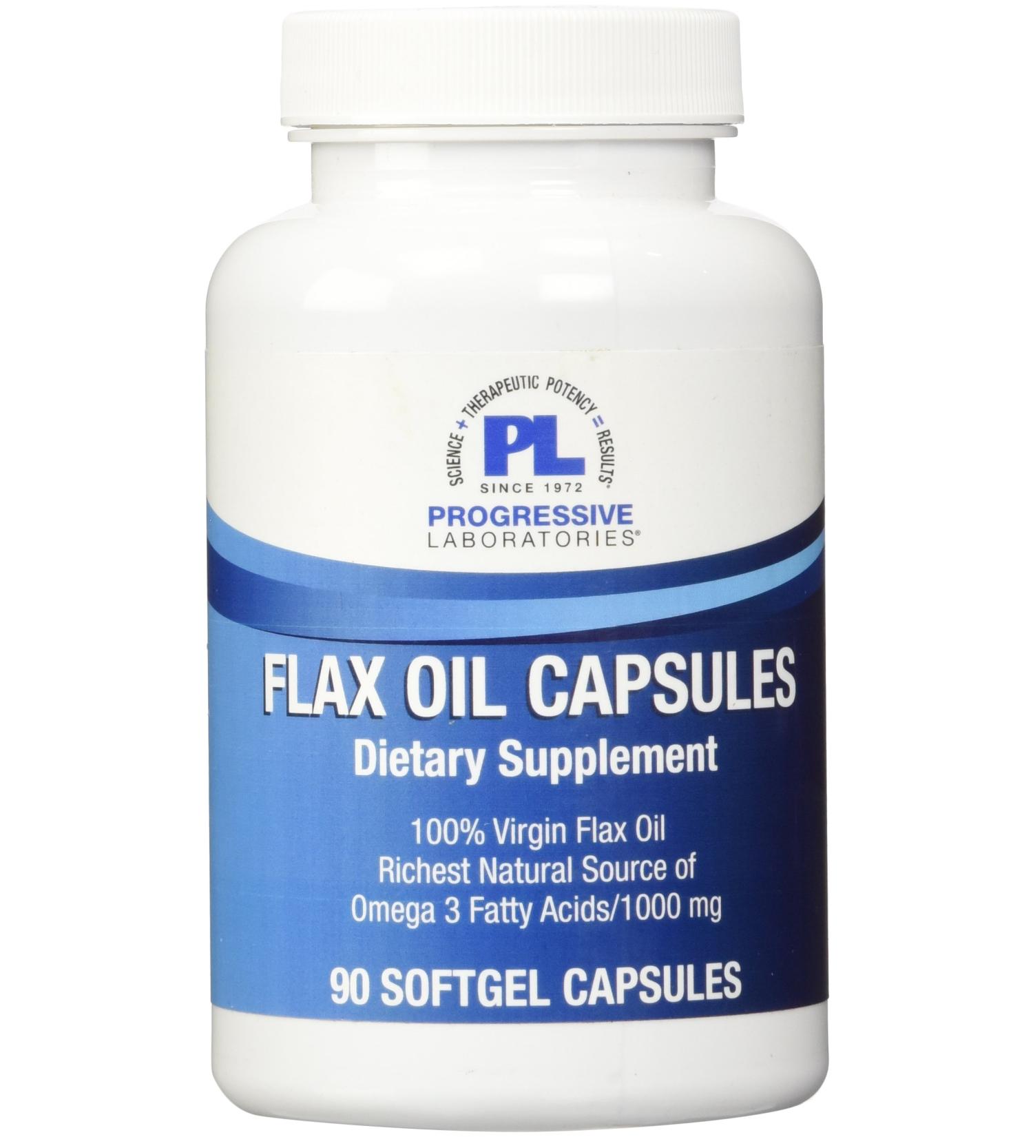 Buy Progressive Labs Flax Oil Capsules - 1000 mg 90 Count | Premium Omega-3 Supplement for Health | International Shipping Available - Buy Online on GoSupps.com
