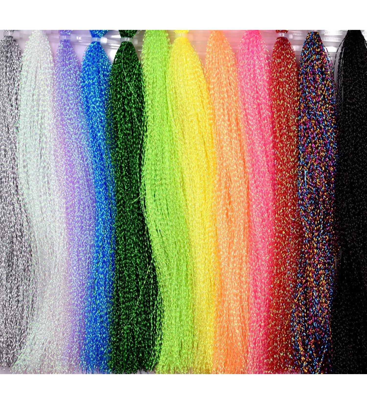 Buy 10/12 Packs of Multiple Colors Crystal Flash Line for Fly Fishing & Tying | International Shipping Available - Buy Online on GoSupps.com