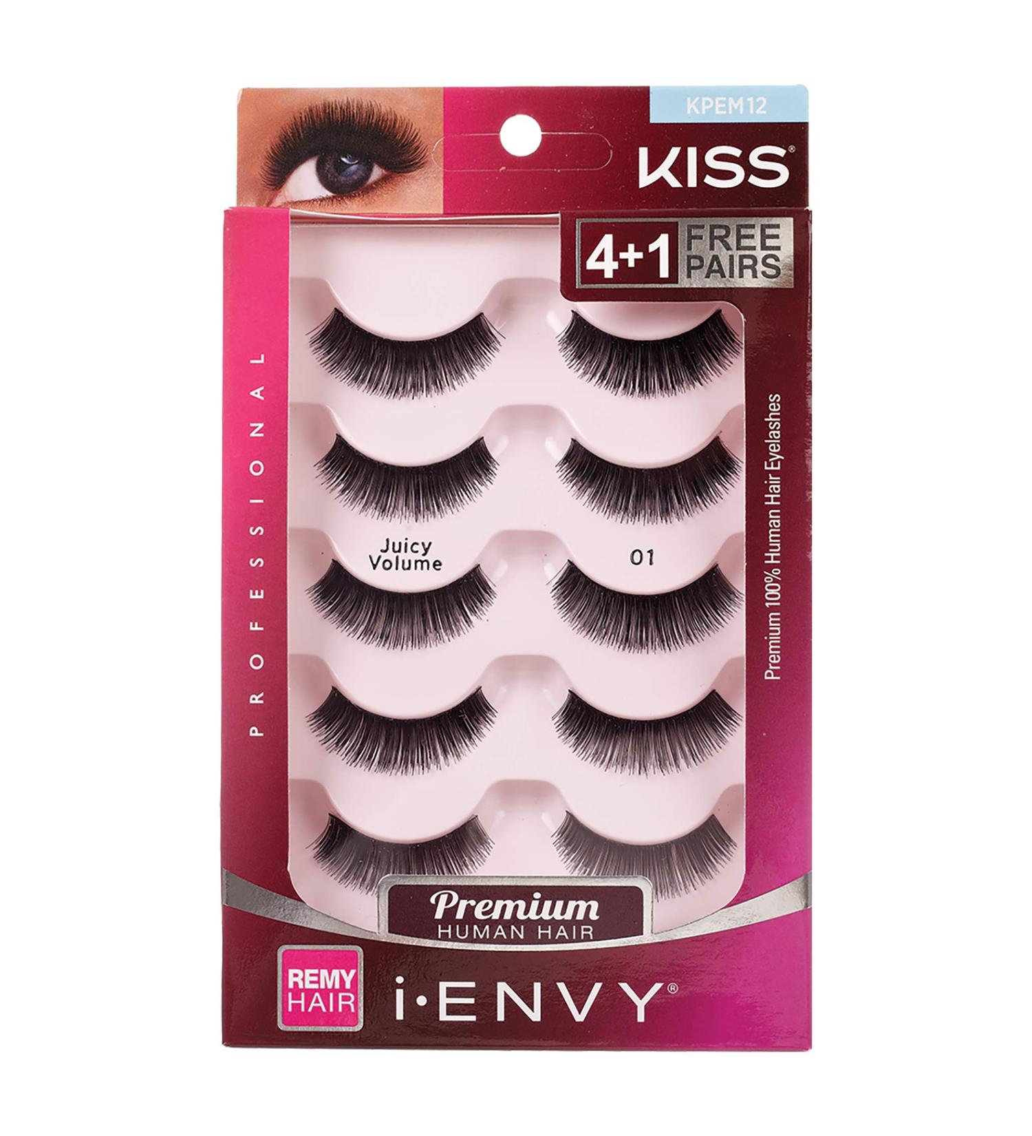 KISS I ENVY Multi Pack Eyelashes Juicy Volume 01 - KPEM12 - Buy Online on GoSupps.com