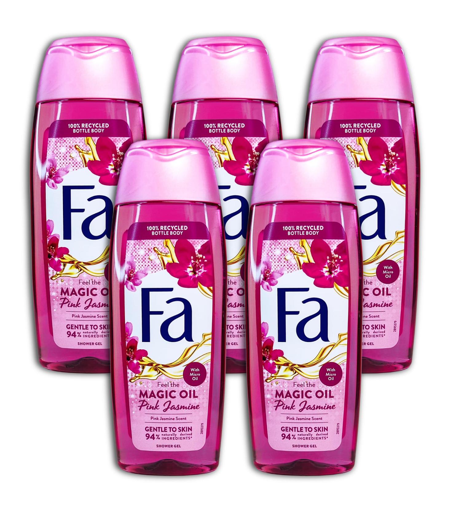 Fa Magic Oil shower gel pink jasmine 5 x 250 ml 5 pieces