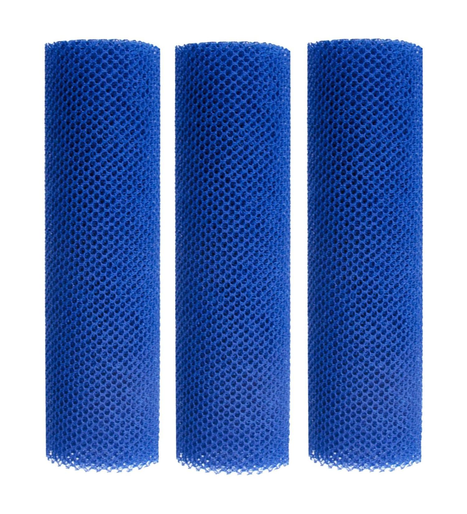 Lueear Long Net Bath Sponge Net Scrubber Nylon Mesh Skin Smoother Bath Towel | Back Cleaning Bathing Sponges for Women and Men Dead Skin Removal Blue - Buy Online on GoSupps.com