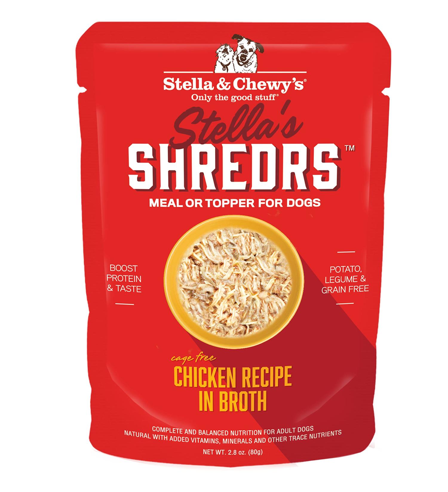 Stella & Chewy's Shredded Chicken Dog Food - 24 Pouches - Buy Online on GoSupps.com