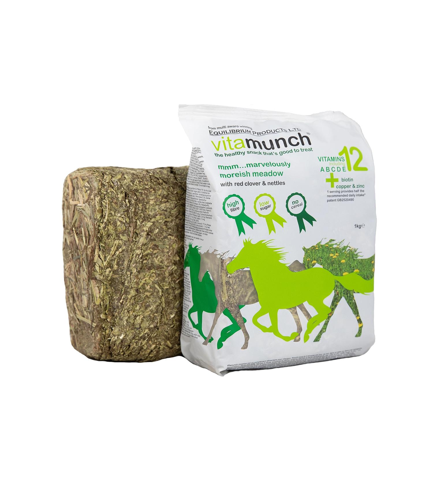 Equilibrium Vitamunch Marvellous Meadow 1Kg - Horse Snack/Treat 1 kg (Pack of 1) Marvellous Meadow - Buy Online on GoSupps.com