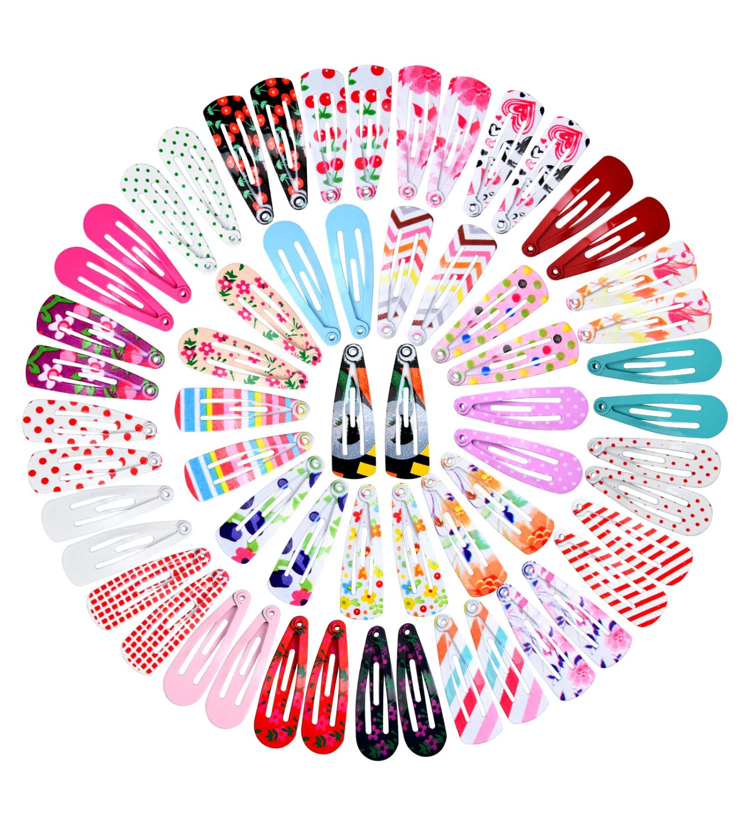 Hoxfly 60 PCS Cute Girls Hair Clips - Colorful Mini Metal Snap Clips for Toddlers & Kids - Small Hair Barrettes and Accessories - Buy Online on GoSupps.com