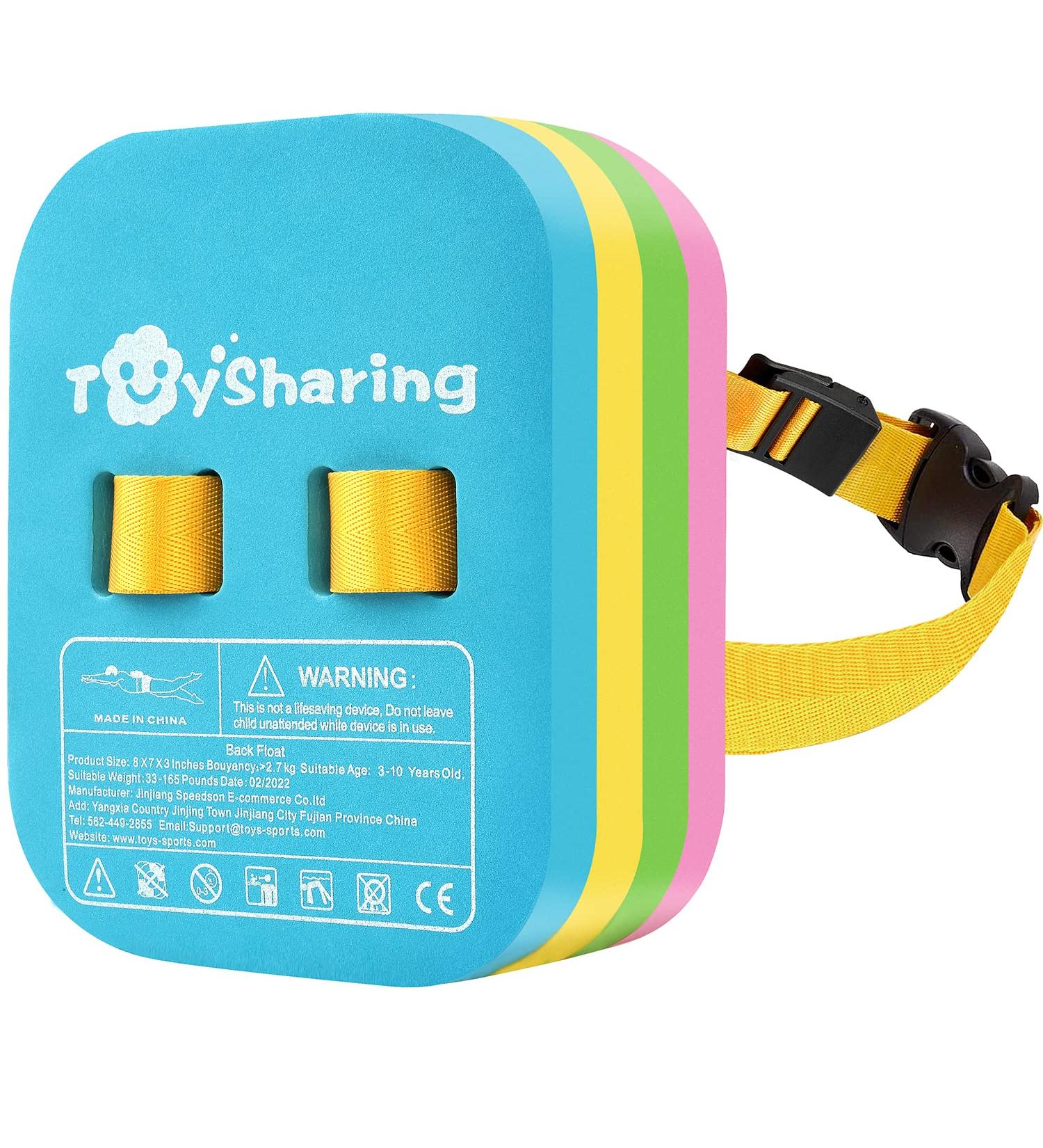 Adjustable Back Float Safety Swim Trainer for Kids - Secure Clip Buckle, Progressive Swim Floaties for Children - Pool Lesson Essential - Buy Online on GoSupps.com