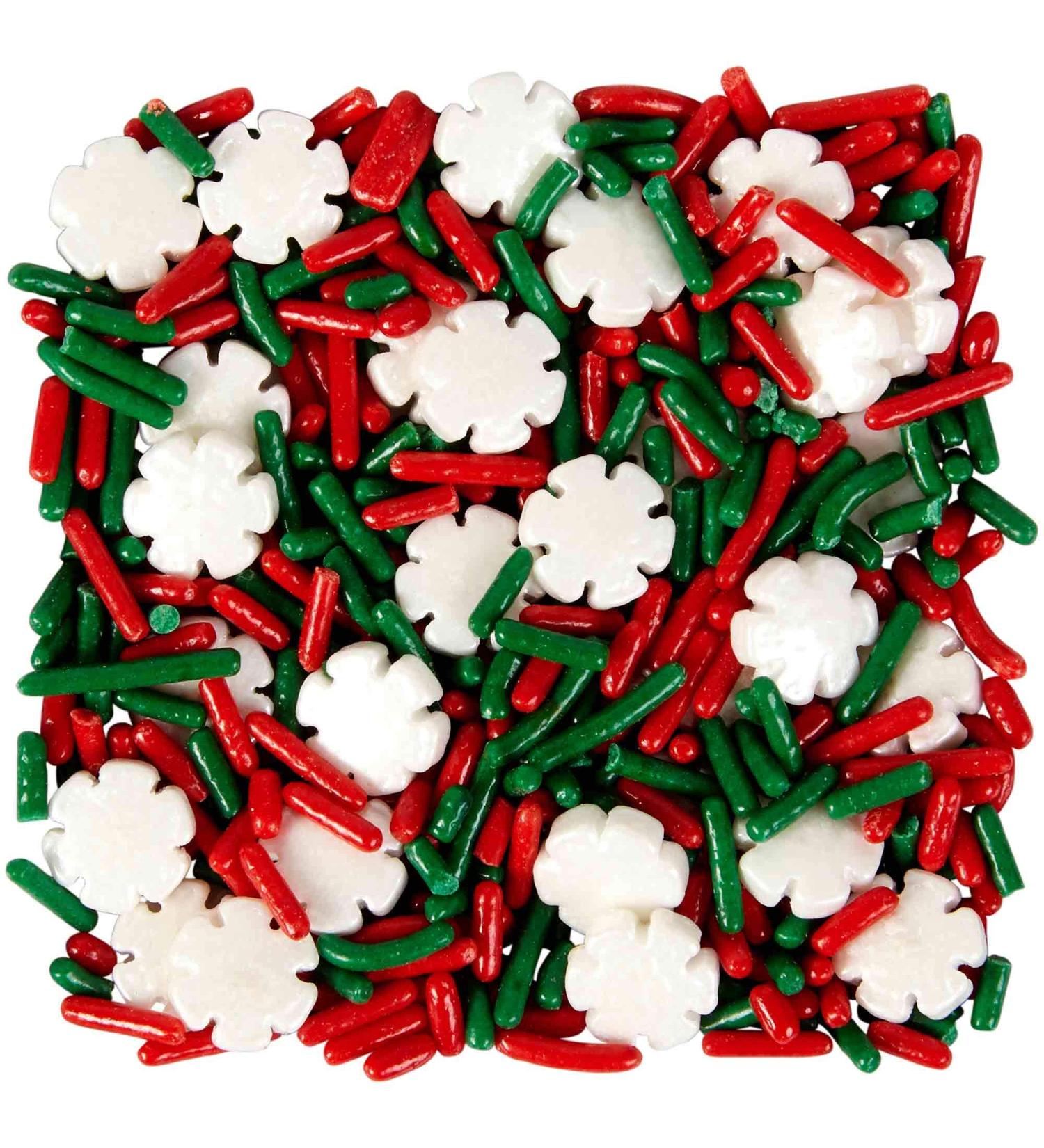 Food Items Sprinkle Mix Xmas SNOWF Christmas Snowflake One Size - Buy Online on GoSupps.com