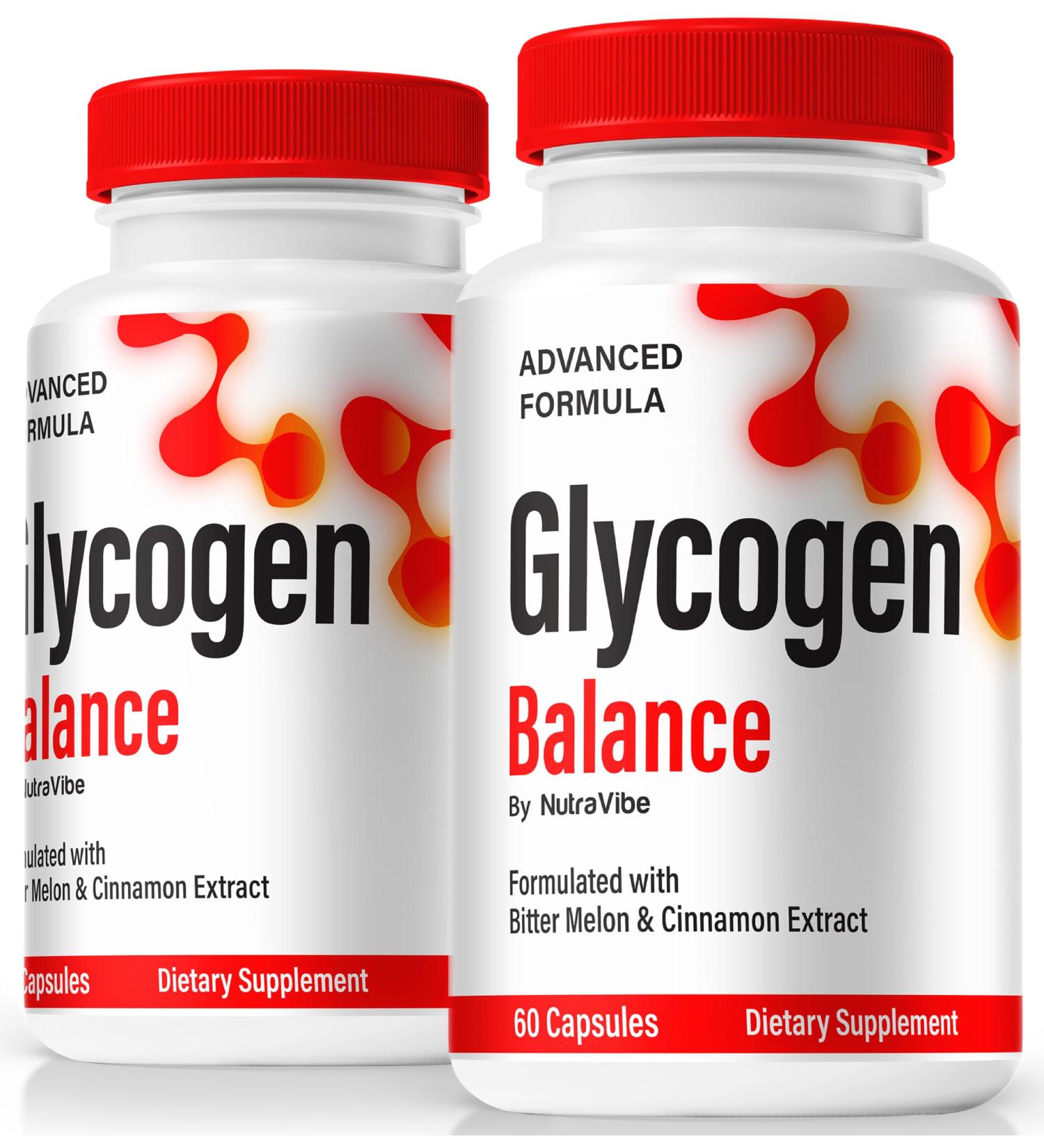 NutraVibe Glycogen Blood Balance Pills GlycogenBalance Capsule Advanced Formula All-Natural Ingredients to Support Overall Well-Being Premium Glycogen-Balance Pastillas (120 Capsules) (Pack of 2) - Buy Online on GoSupps.com