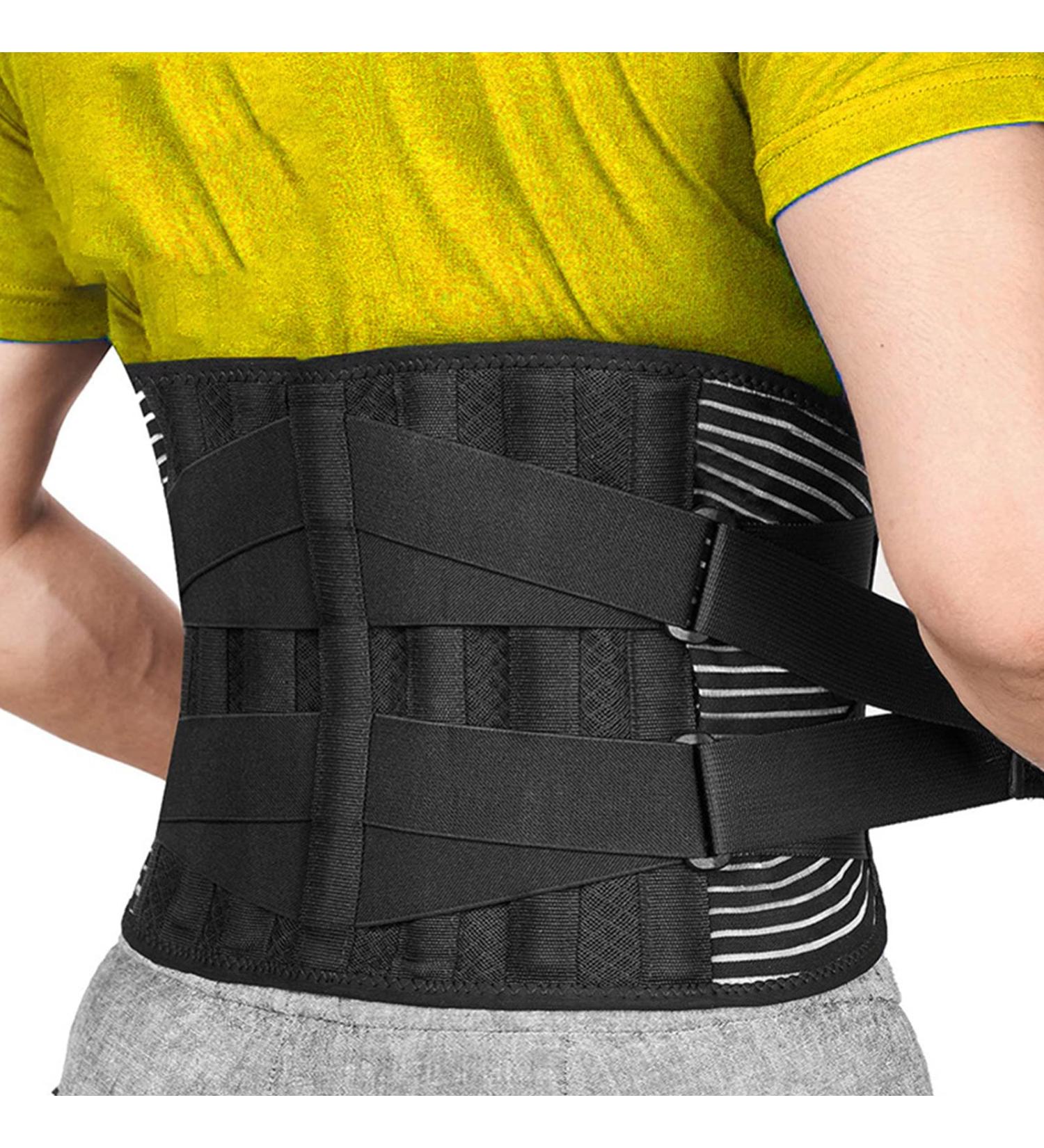 Limtula Adjustable Back Bandage for Men & Women - Lumbar Support Belt for Pain Relief - XL Waist Support - Buy Online on GoSupps.com