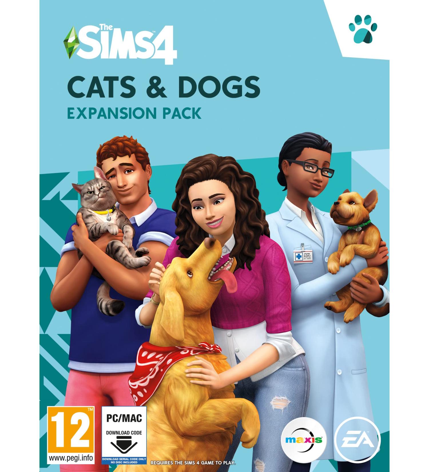 The Sims 4 Cats & Dogs (EP4) PCWin | Code In A Box | Video Game | English PCWIN Code in a box Cats & Dogs (EP4) - Buy Online on GoSupps.com