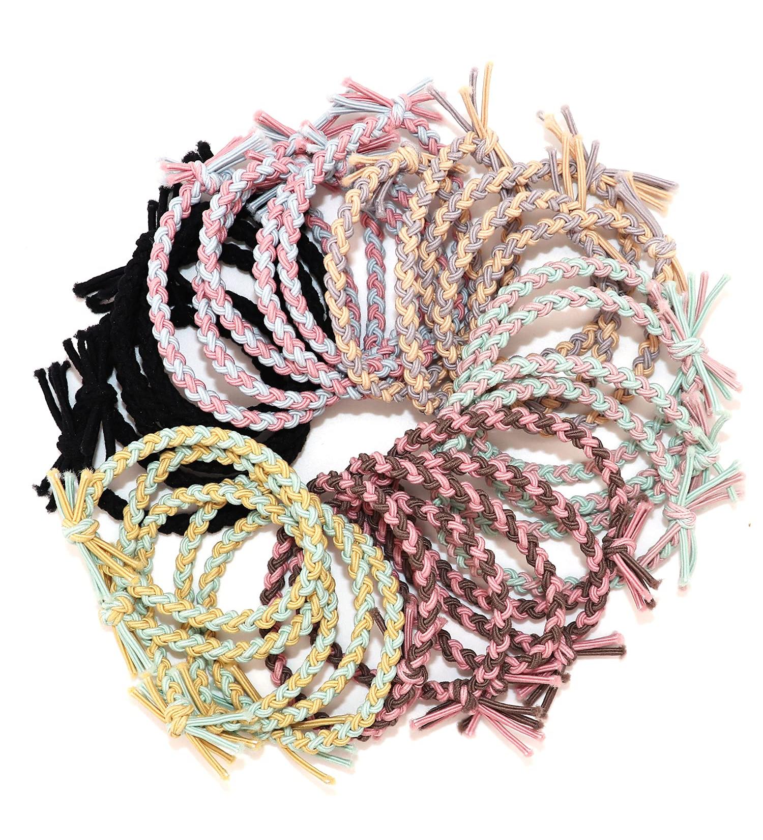 Cobahom 30 PCS High Stretch Hair Elastics - Metal-Free Hair Ties for Men and Women - Ponytail Holders - 30 Count - Buy Online on GoSupps.com