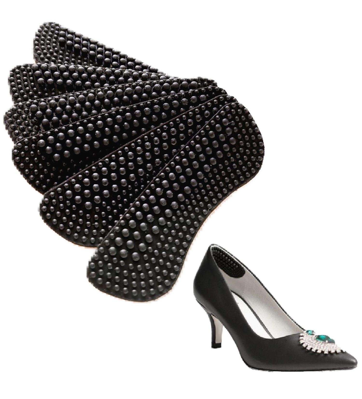 3 Pairs Silicone Heel Grips for Men/Women - Anti-Slip Gel Liners for Loose Heels, Multi-Size Inserts, Improve Fit - Black - Buy Online on GoSupps.com