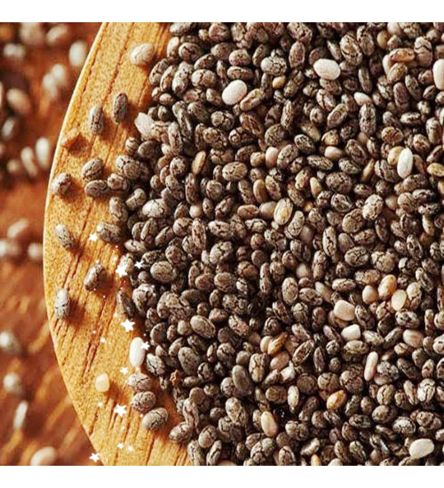 RAW HERB/JADI BOOTI DRIED CHIA SEEDS CHIA BEEJ TOKMA DANA SALVIA HISPANICA (250gm) - Buy Online on GoSupps.com