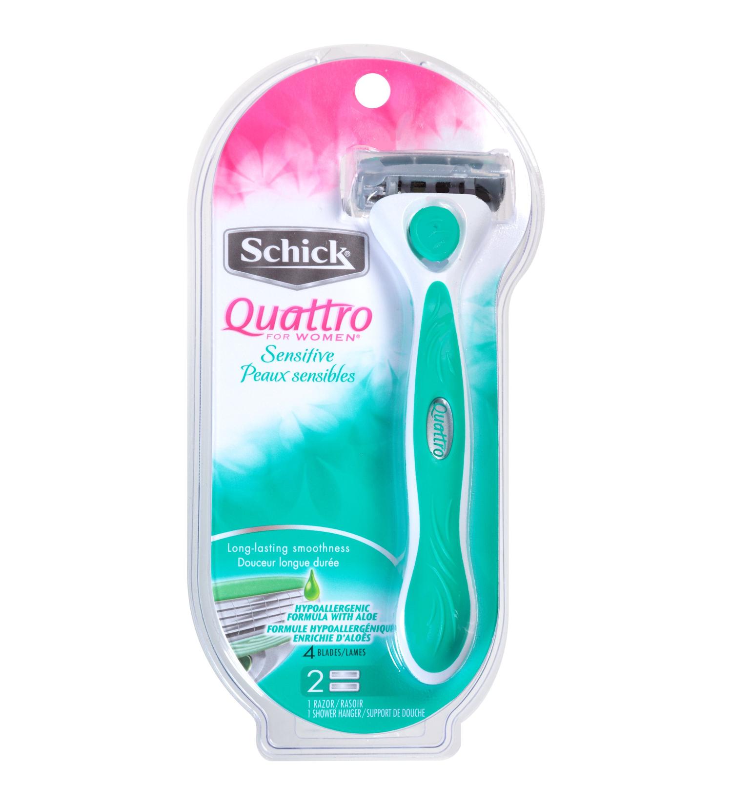 Schick Quattro for Women Sensitive Razor - Smooth and Gentle Shave - Buy Online on GoSupps.com