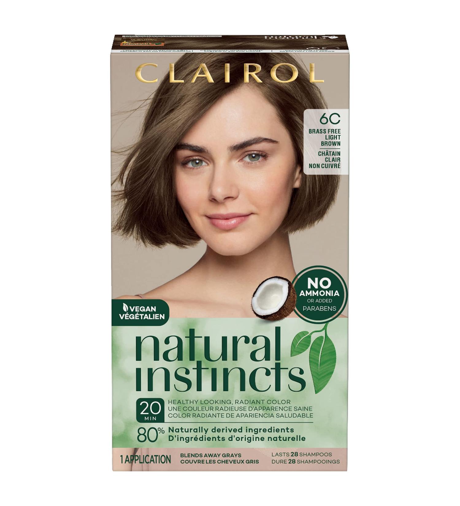 Clairol Natural Instincts 6C Light Brown Demi-Permanent Hair Dye - 5.85 Fl Oz - Buy Online on GoSupps.com