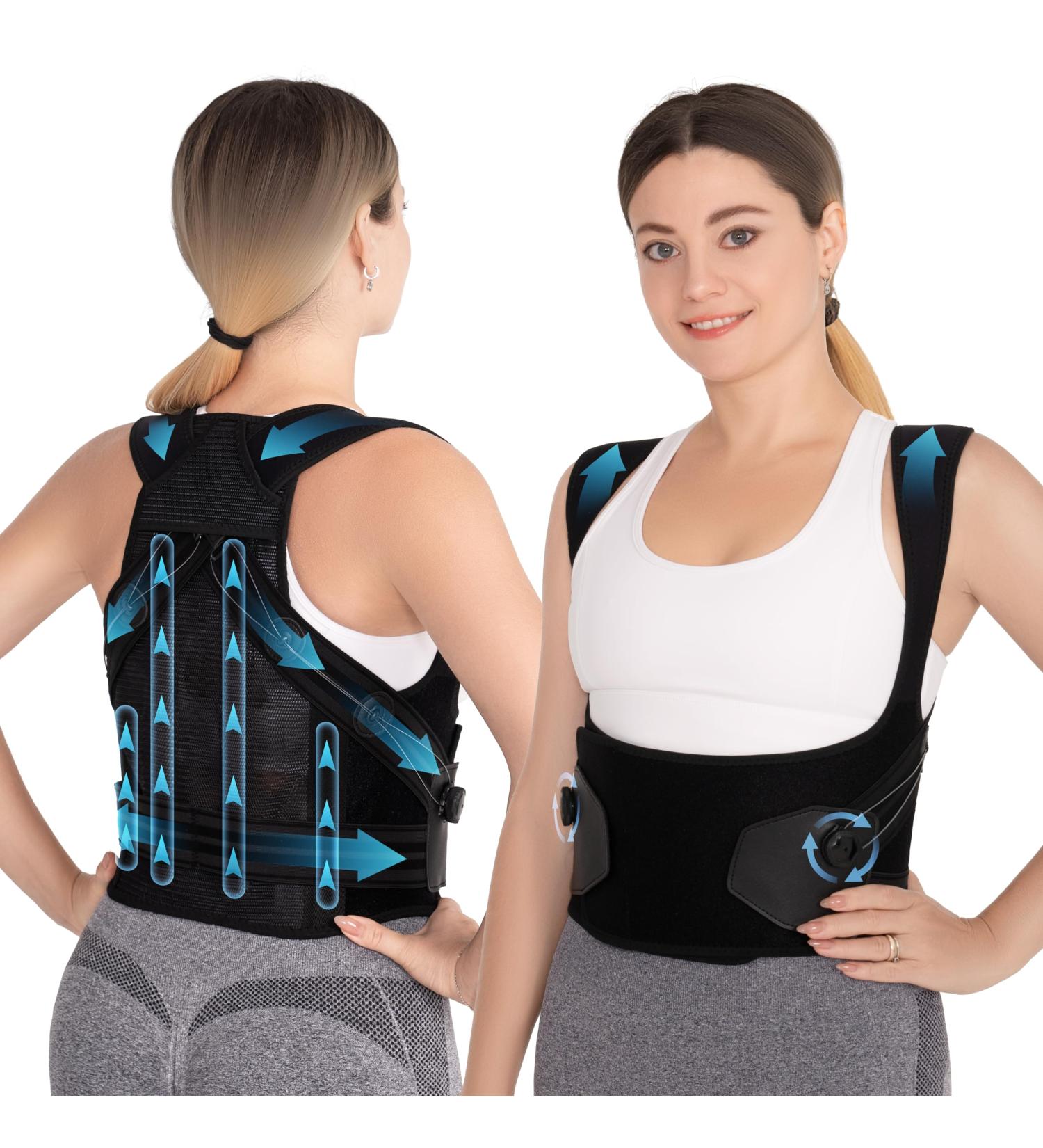 Upgrade Posture Corrector for Men & Women | Ergonomic Back Brace | Adjustable Lumbar Support & Pain Relief - Buy Online on GoSupps.com