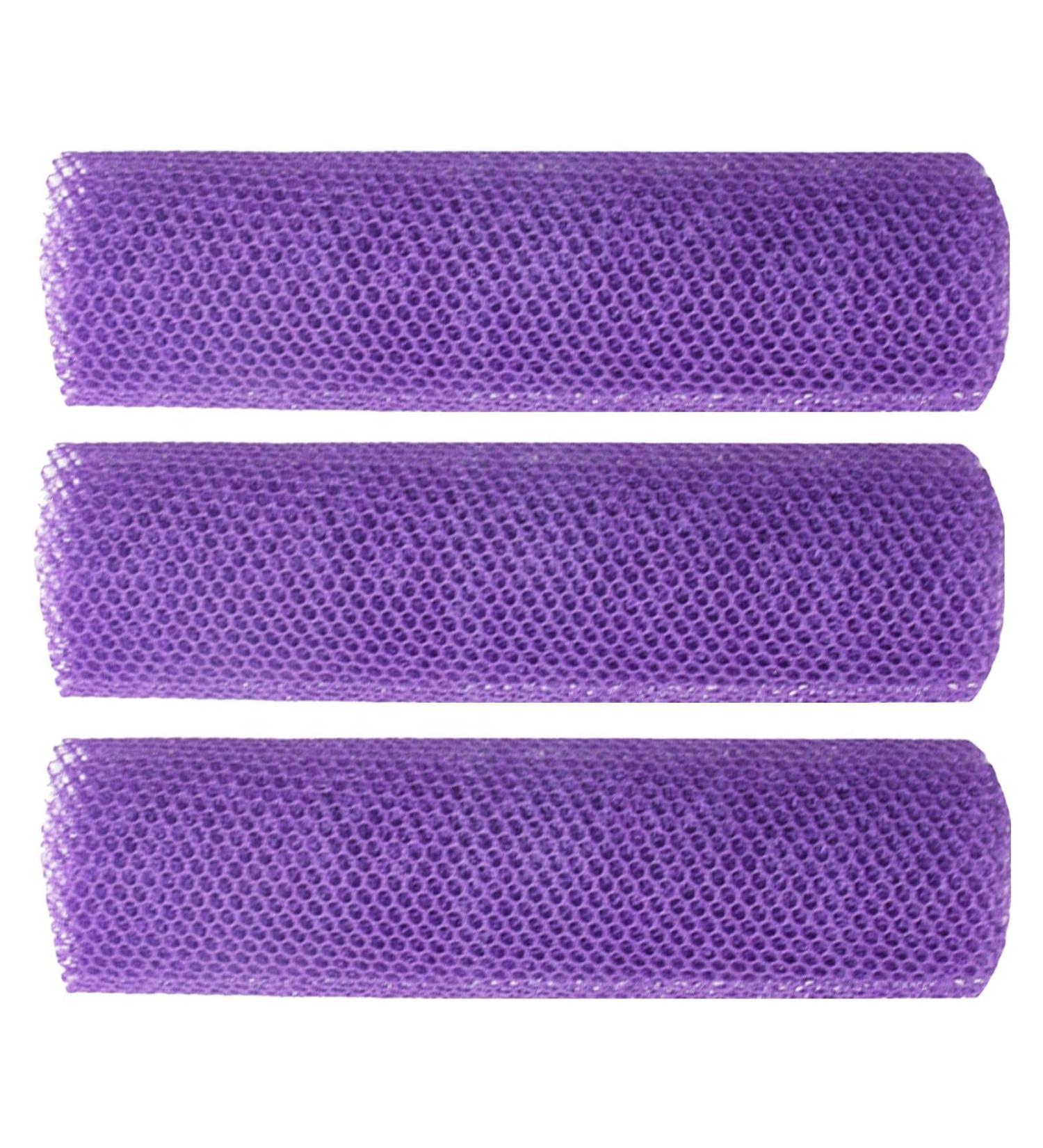 ccuzs African Bath Sponge | African Mesh Cloth Shower Net Scrubber Washcloth | Elastic Bath Sponges Dead Skin Removal for Women & Men Daily Use Purple - Buy Online on GoSupps.com