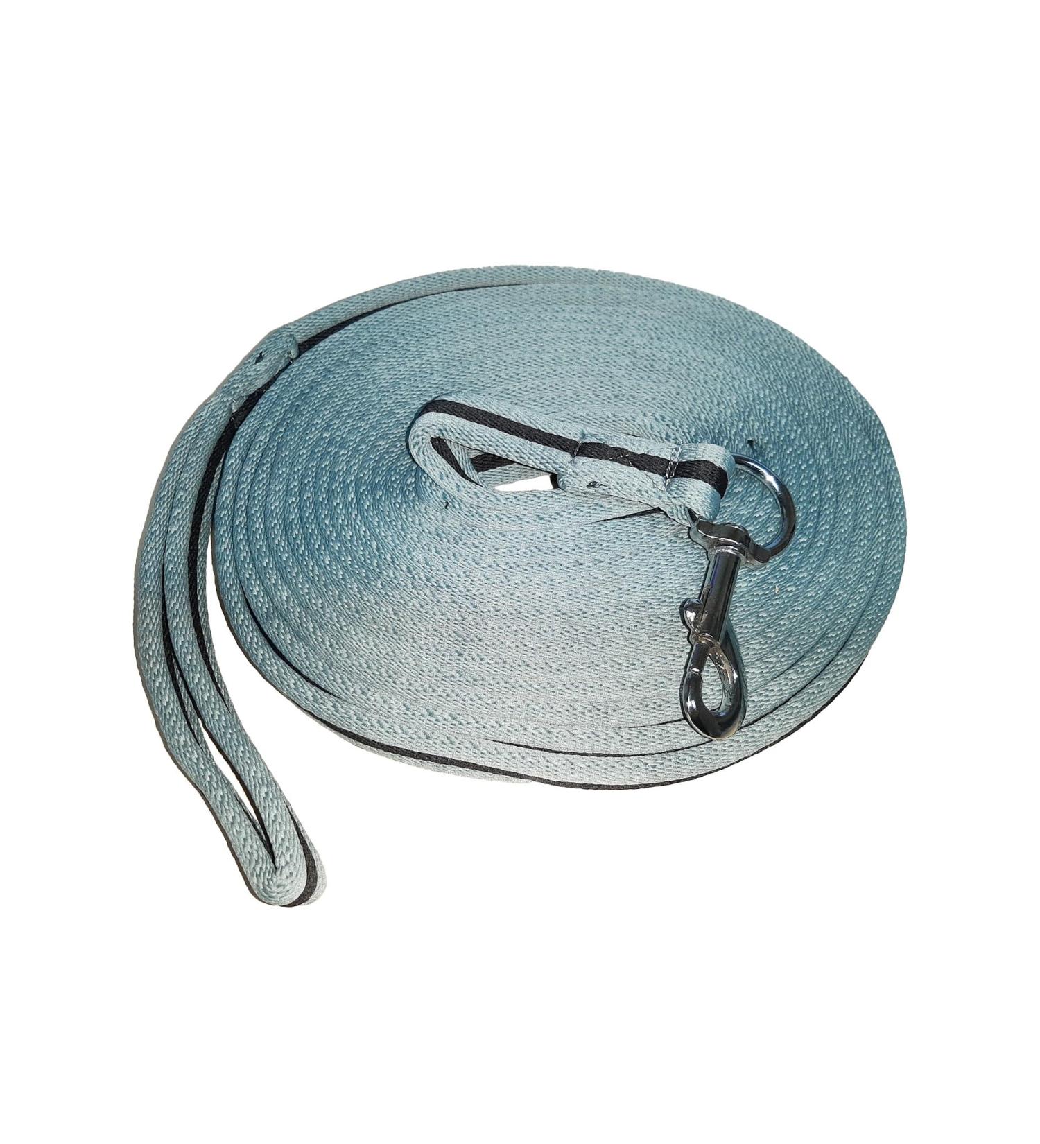 Brama-West Softlunge - Horse lunge line with hand loop and carabiner - approx. 8m - Grey