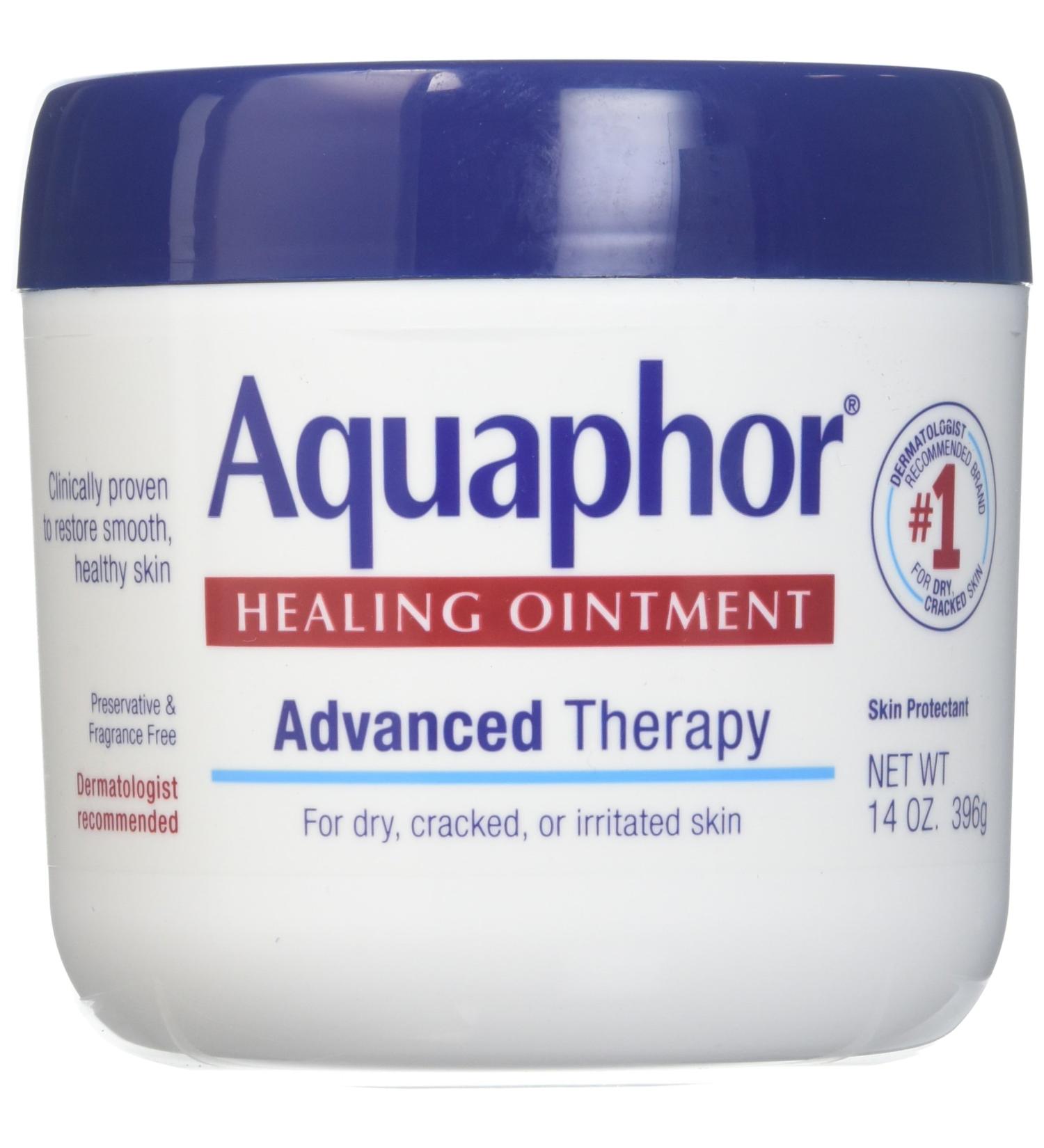 Aquaphor Healing Ointment 14 oz Jar - Skin Protectant for Advanced Therapy (Pack of 1) - Buy Online on GoSupps.com