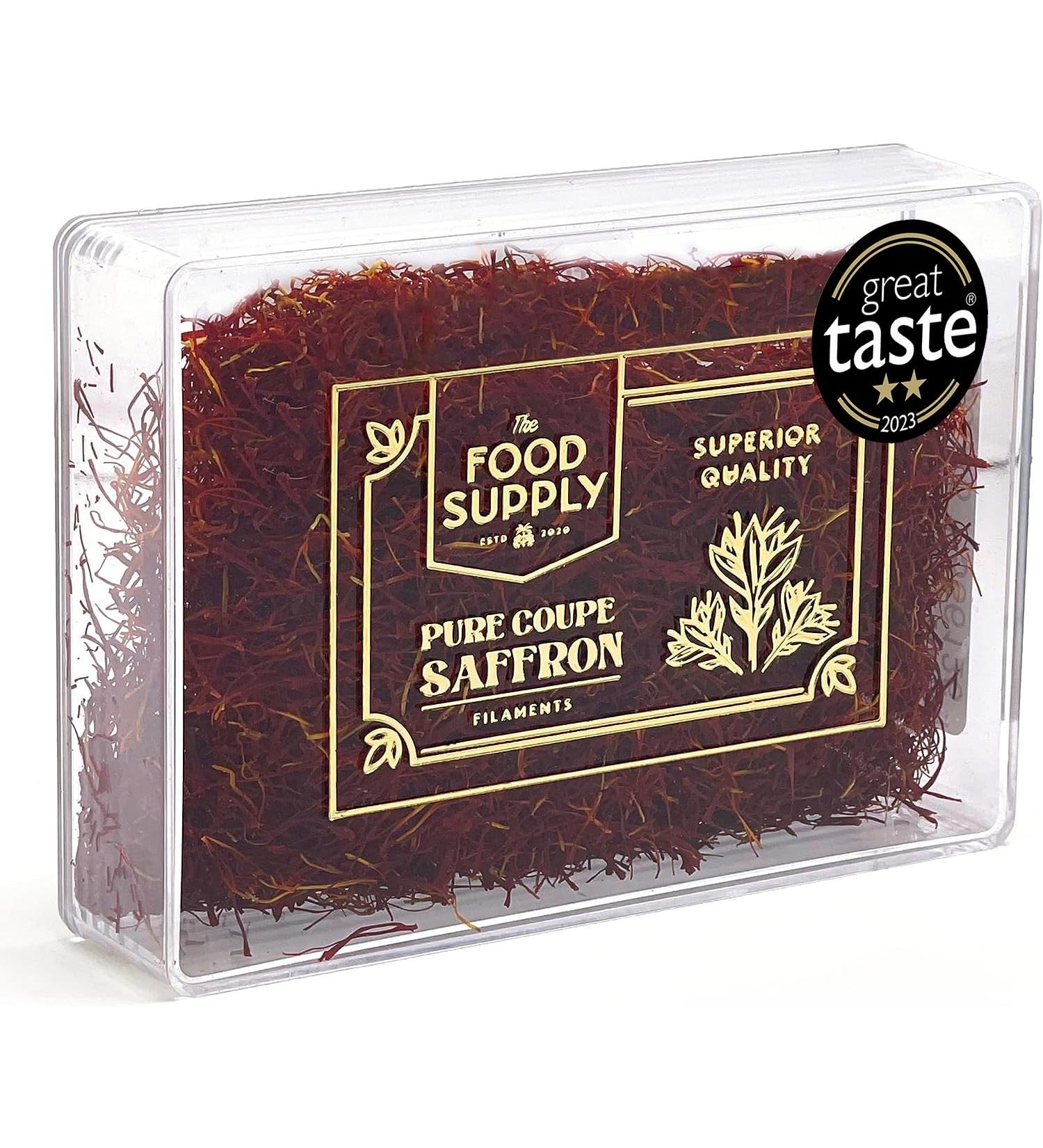 Saffron Finest Pure Premium Grade A++ Lab Tested Saffron - 20g Pack - Ideal for Tea, Paella, Rice, Desserts and Sweets - The Food Supply - Buy Online on GoSupps.com