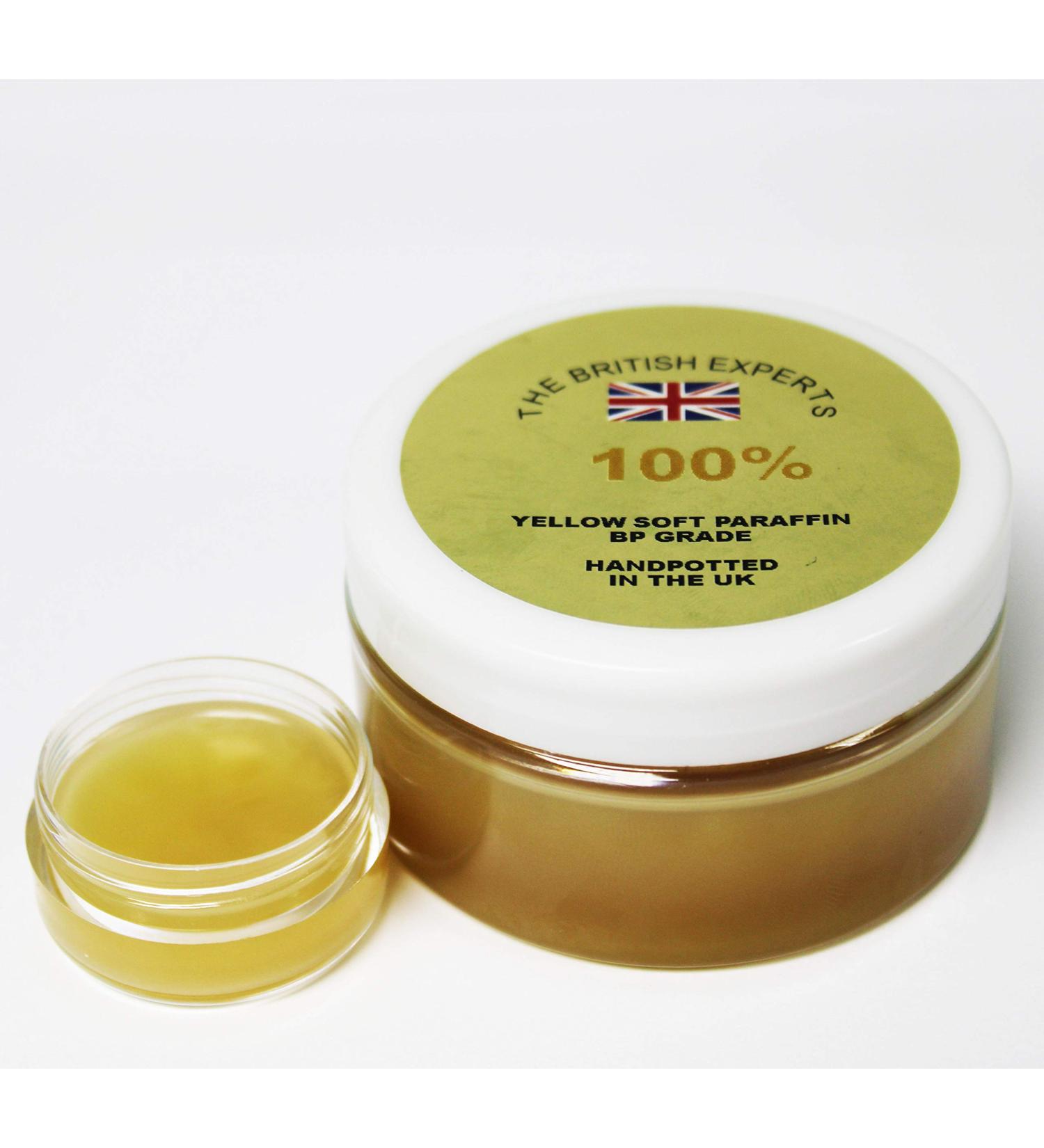 British Experts Yellow Soft Paraffin | Petroleum Jelly BP Grade 100ml - Ideal for Dry Skin, Chapped Lips & Lubrication - Buy Online on GoSupps.com