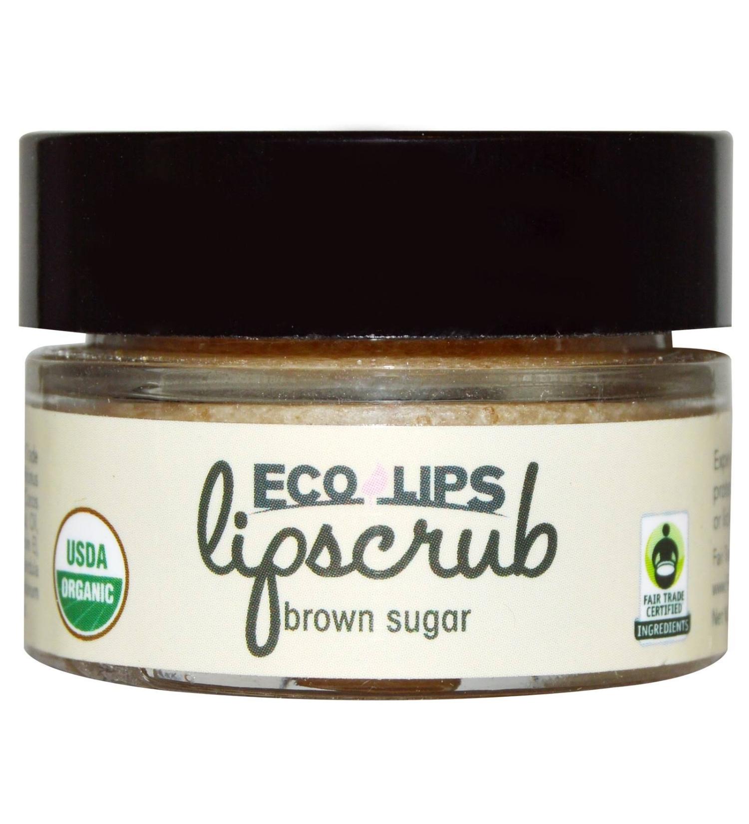 Ecolips Ecolips Organic Lip Scrub, Brown Sugar, 0.5 Ounce Brown Sugar 0.5 Ounce