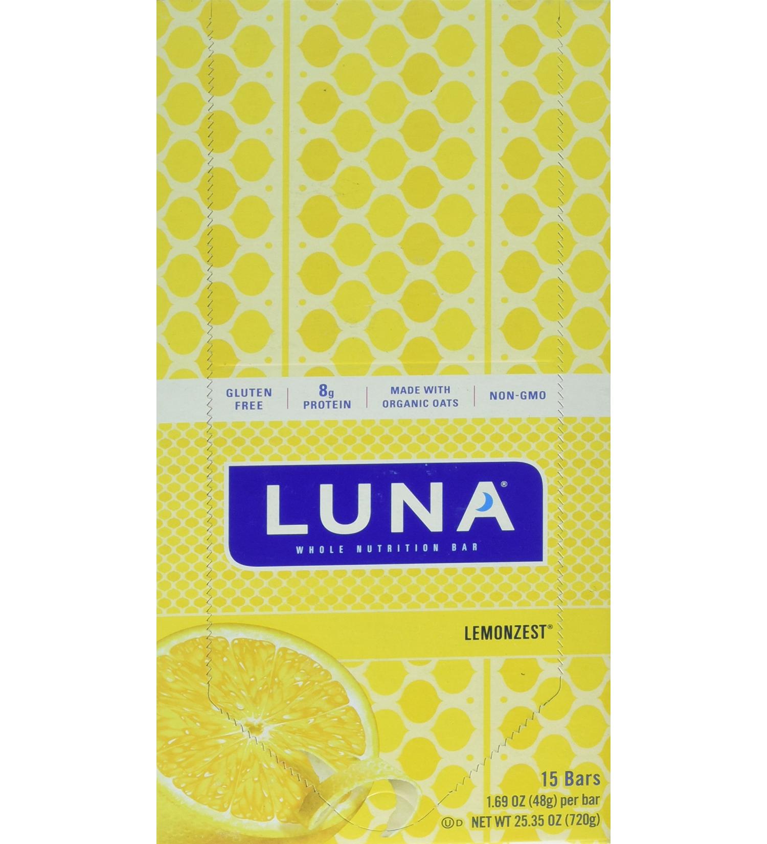 Buy CLIF BAR LUNA BAR OG3 Lemon Zest 1.69 OZ - Healthy Snack for Energy - International Shipping Available - Buy Online on GoSupps.com