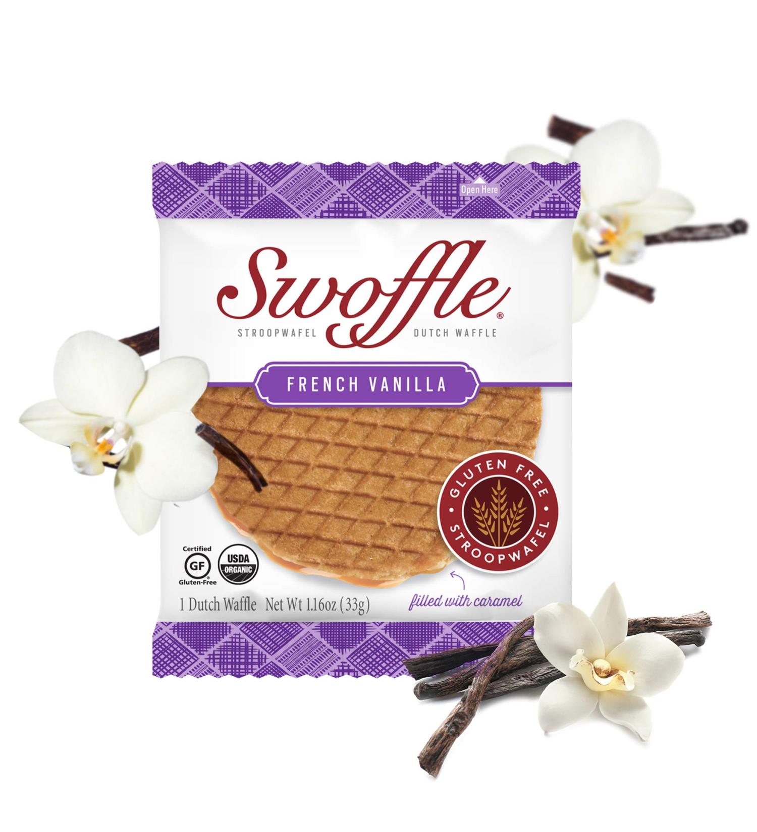 Gluten Free Stroopwafel Cookies | Organic Dutch Waffles | 16 Count | Swoffle - Buy Online on GoSupps.com