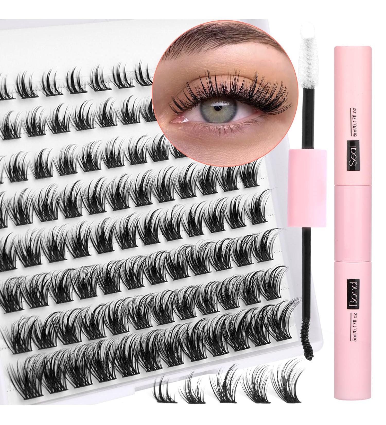 Ruairie 97pc DIY Eyelash Extension Kit - Lash Clusters, Bond, Seal - Black - 96 Pcs Individual Lashes - Professional Results - Buy Online on GoSupps.com