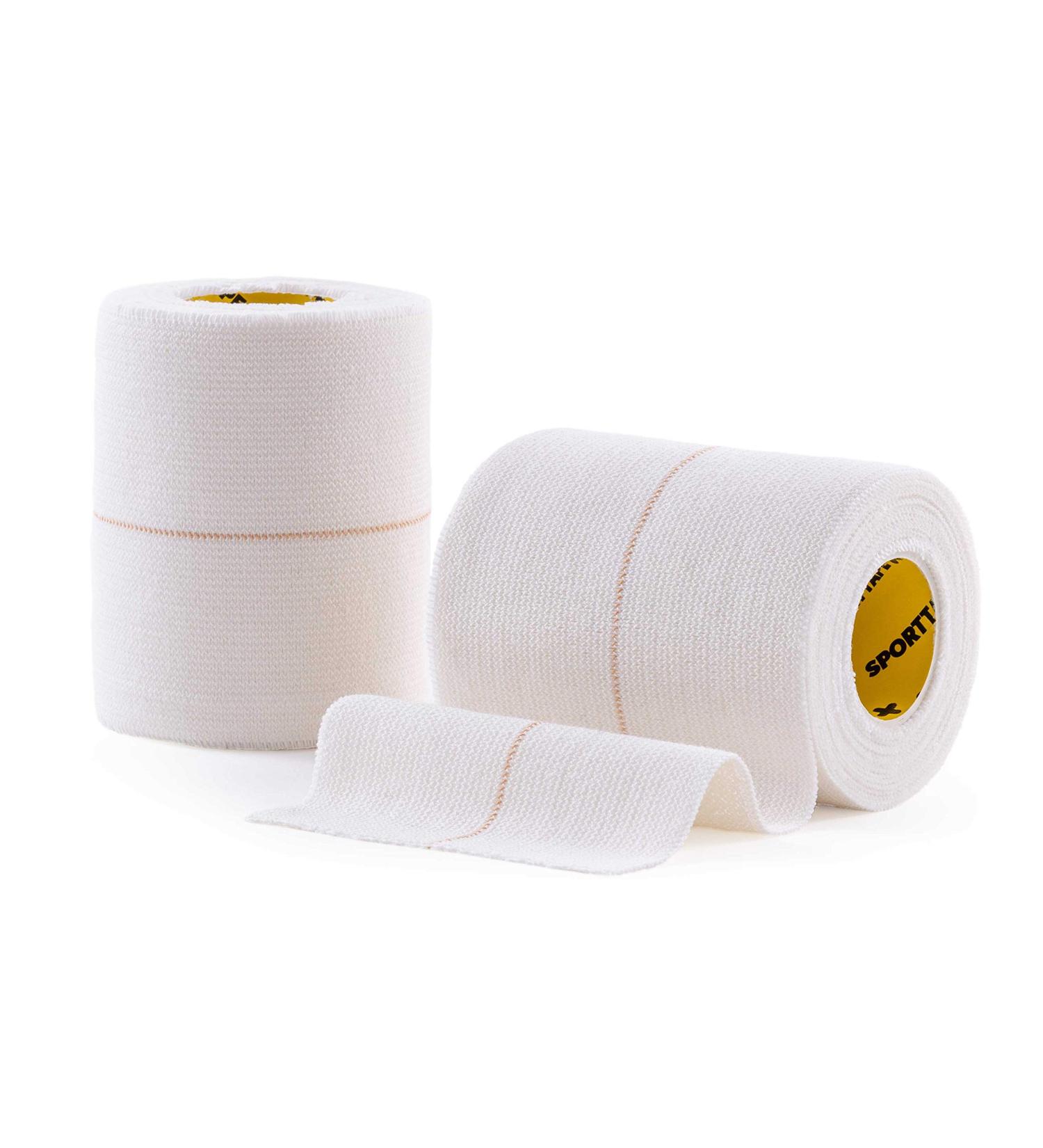 SPORTTAPE EAB Fabric Strapping Tape 7.5cm x 4.5m - Extra Strong Elastic Adhesive Bandage for Rugby & Lifting | Non-Tear Centreline Cloth EAB - Single Roll - Buy Online on GoSupps.com