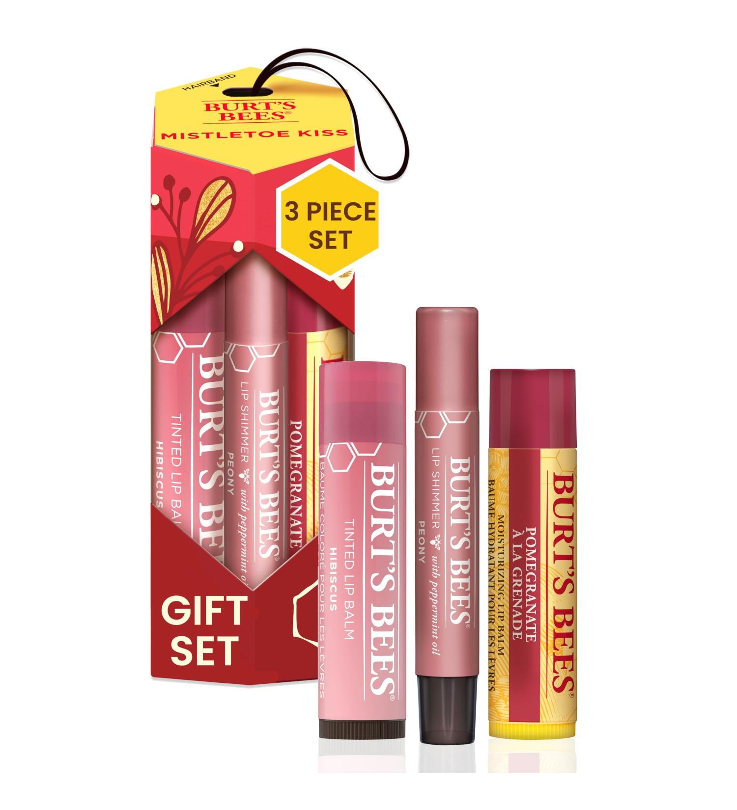 Burt's Bees Moisturising Lip Balm Tinted Lip Shimmer Mistletoe Kiss - 1 Count - Buy Online on GoSupps.com