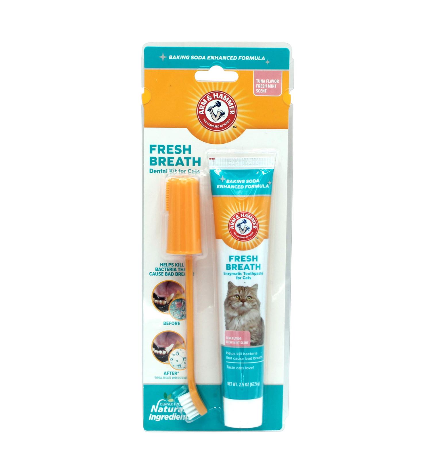 Arm & Hammer Cat Dental Care Kit - Water Additive & Oral Hygiene for Cats - Buy Online on GoSupps.com