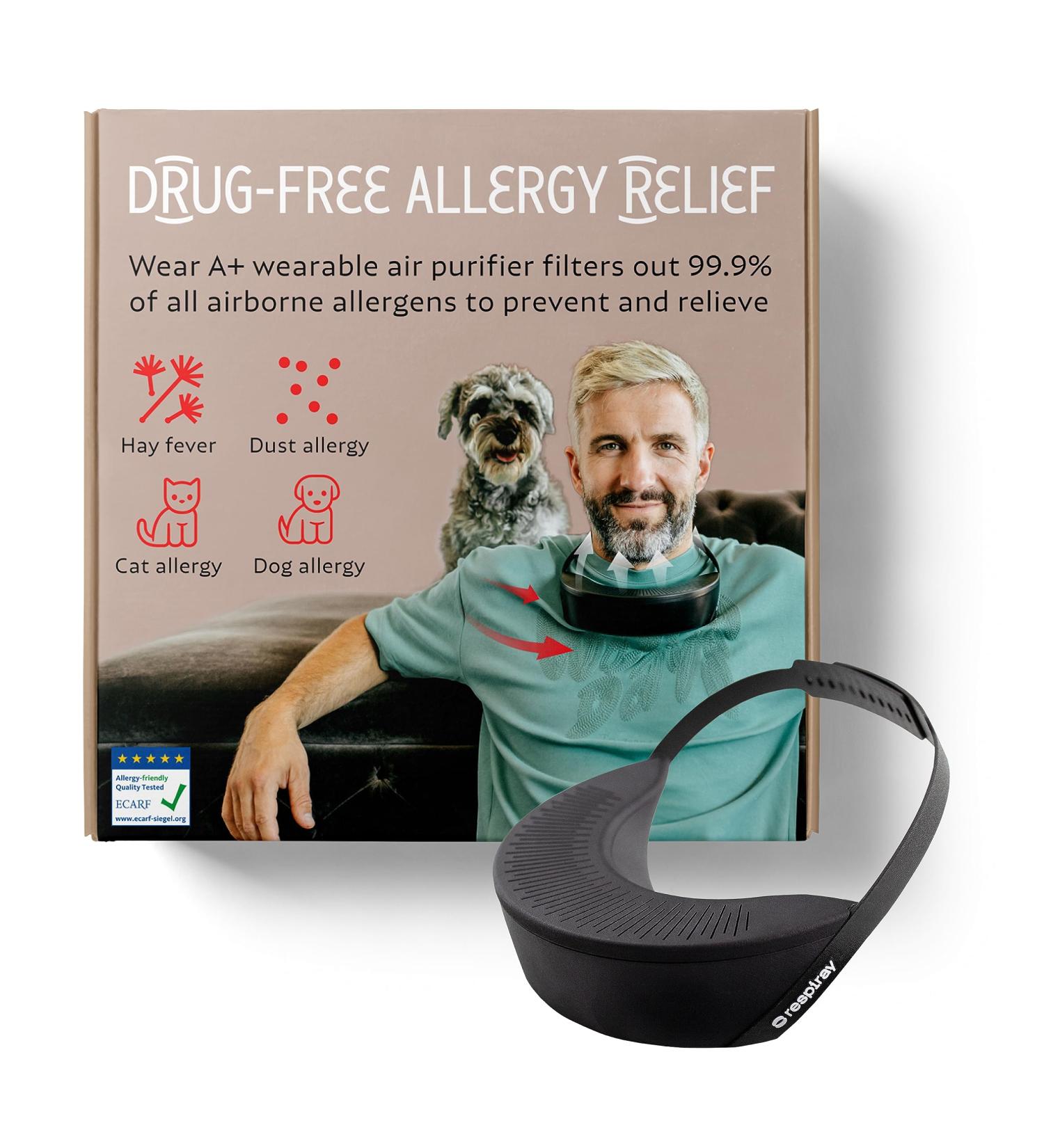 Allergy Relief Wear A+ | Drug-Free Solution for Hay Fever, Dust, and Pet Allergies - Buy Online on GoSupps.com