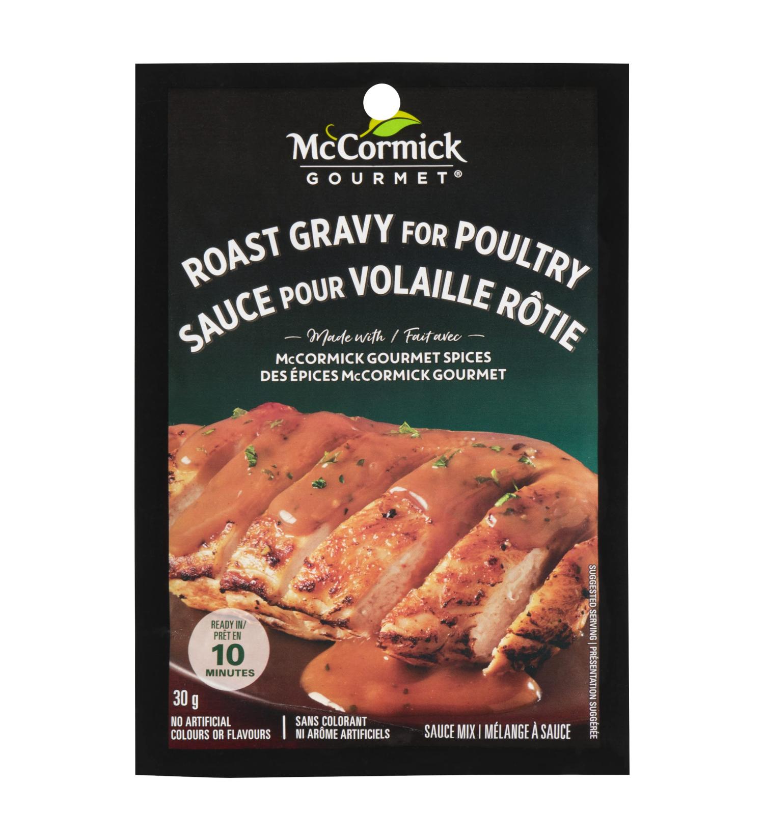 McCormick Gourmet Premium Quality Dry Sauce Mix Roast Poultry Gravy 30g - Packaging may vary - Buy Online on GoSupps.com