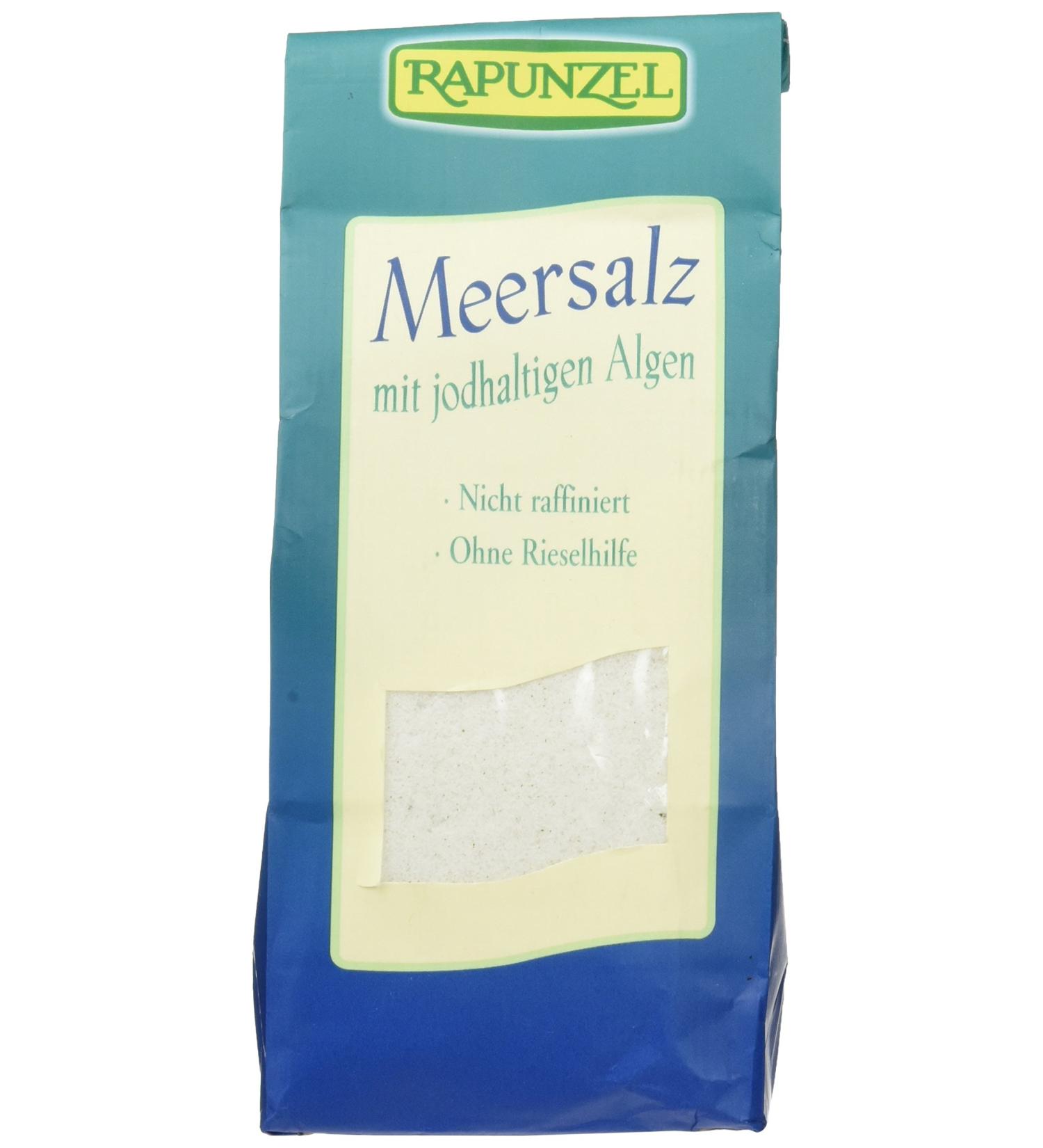 Rapunzel Iodized Sea Salt 500g - Premium Quality Sea Salt for Cooking & Baking - International Shipping Available - Buy Online on GoSupps.com
